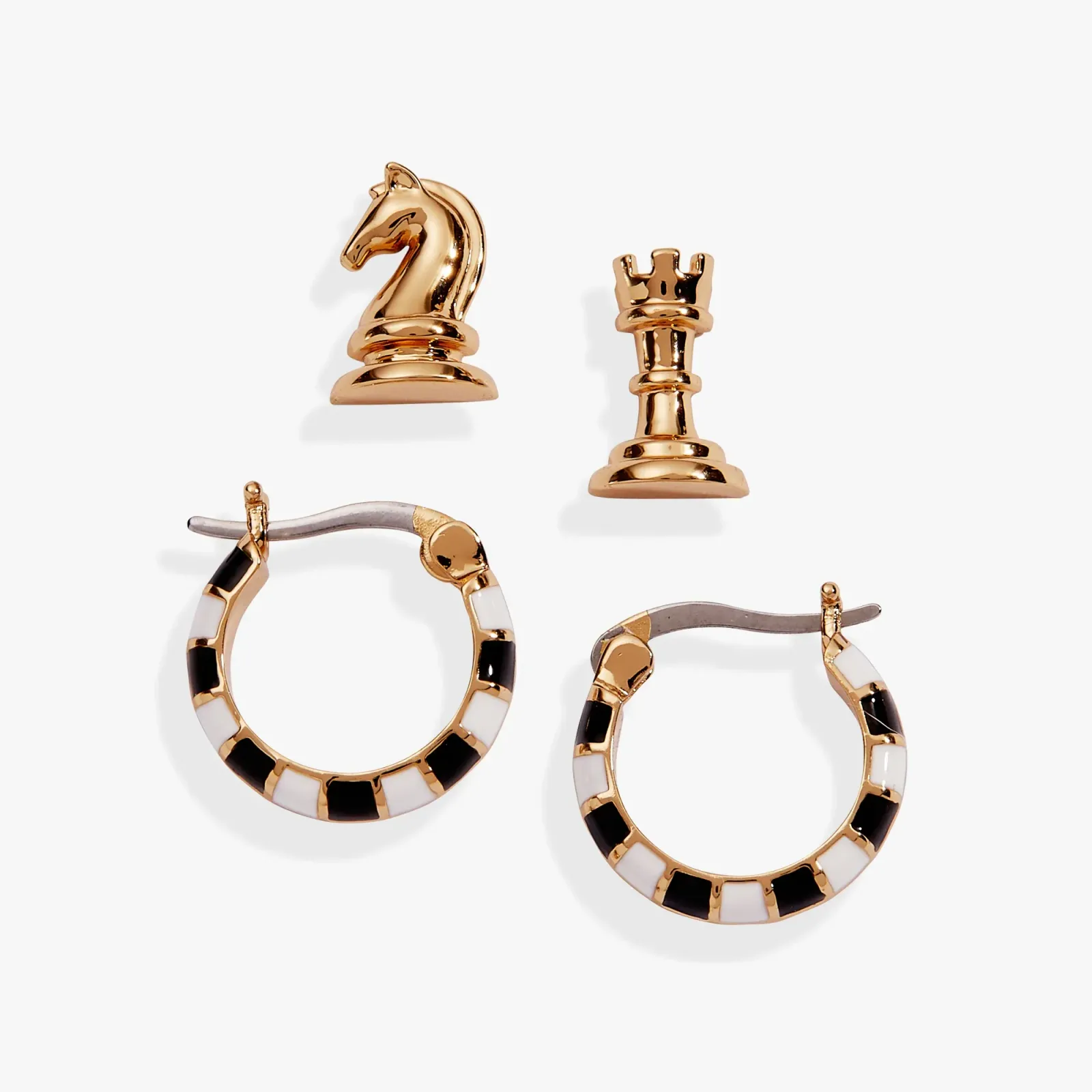 Chess Mismatch Earring Set of 2