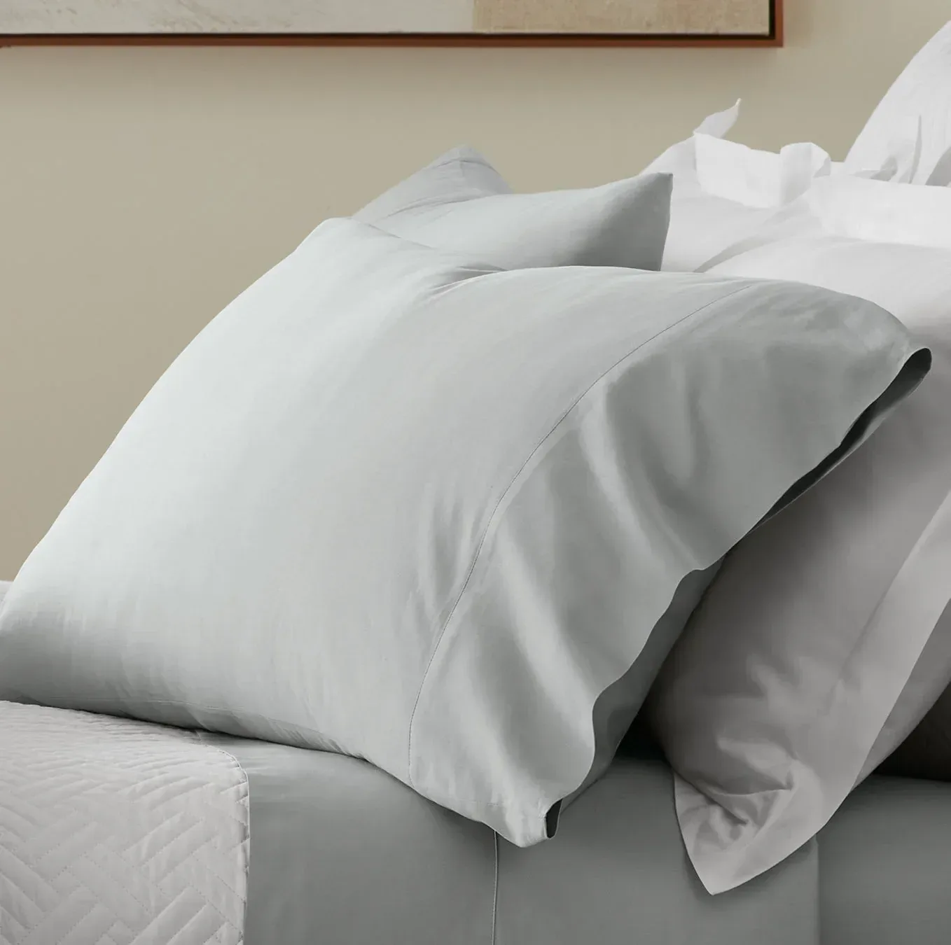 Signature Hemmed Pillowcase Set – Shore (Personalized)