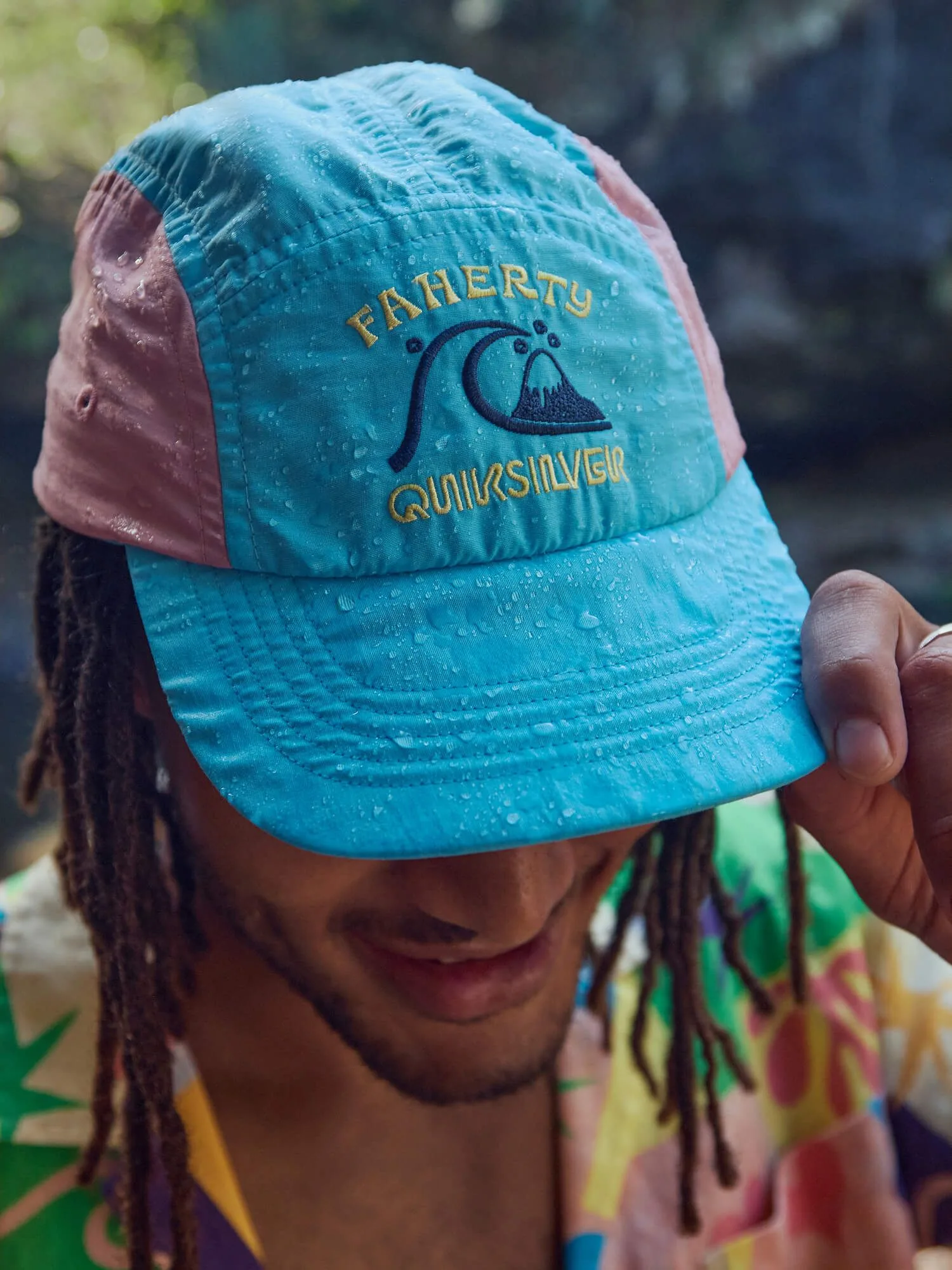 Faherty x Quiksilver Tech Camp Hat – Tree Frog