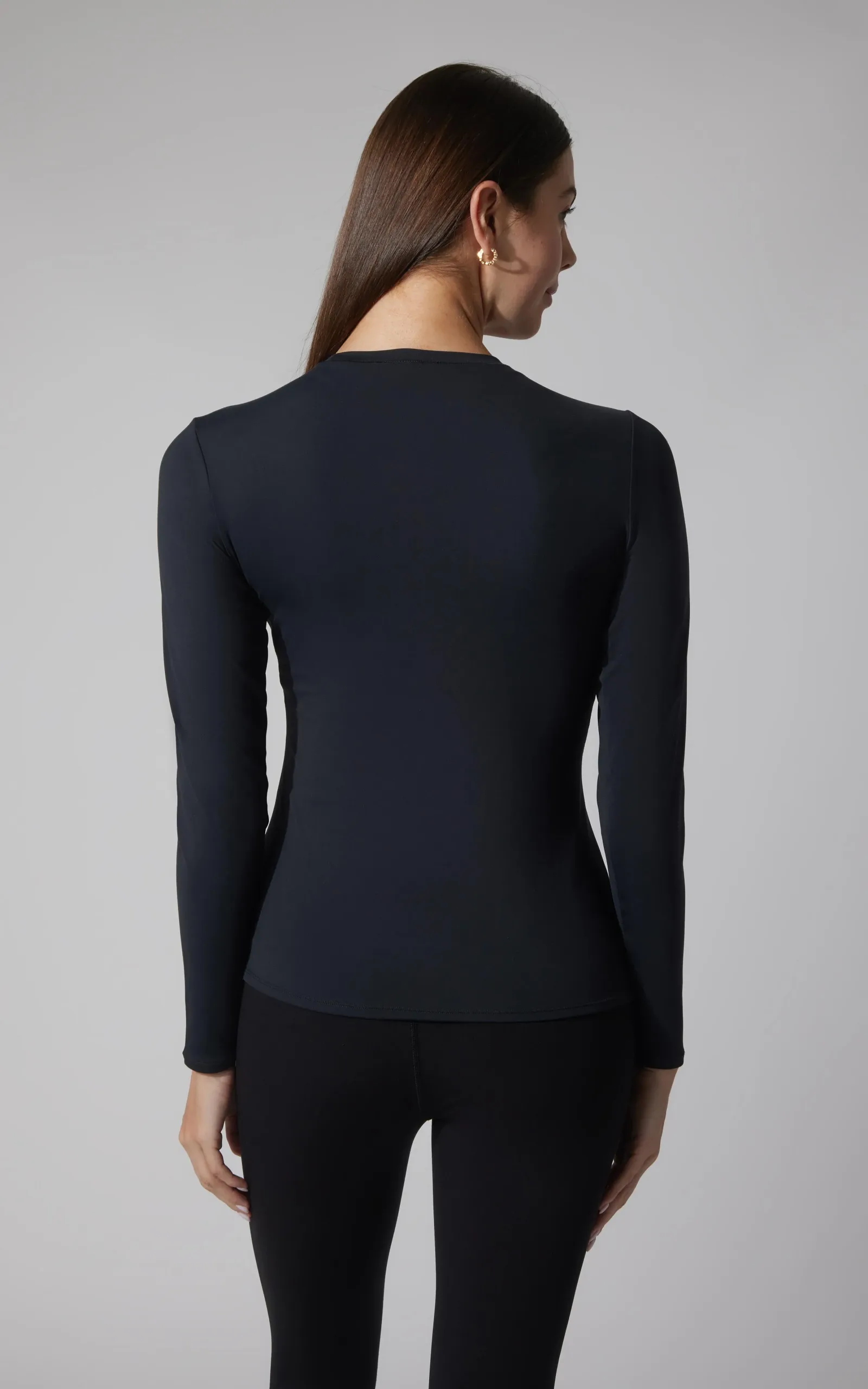 2 PK Zenly Zena Crew Fitted Long Sleeve Top
