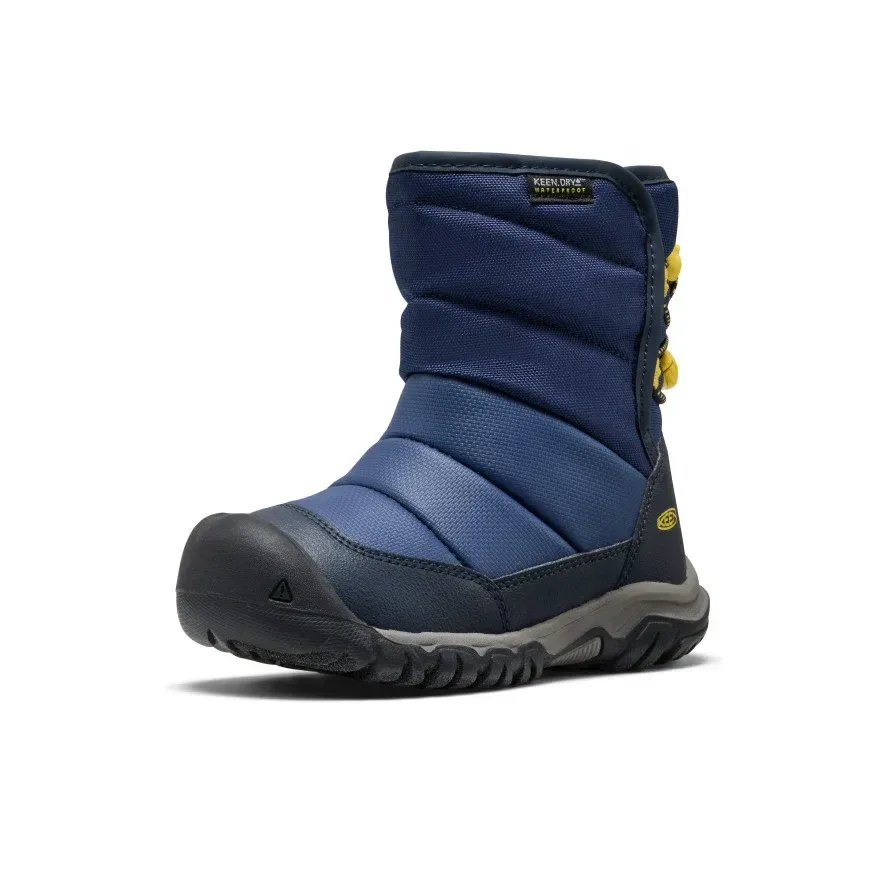 Little Kids' Puffrider Waterproof Winter Boot – Naval Academy/Mango Mint