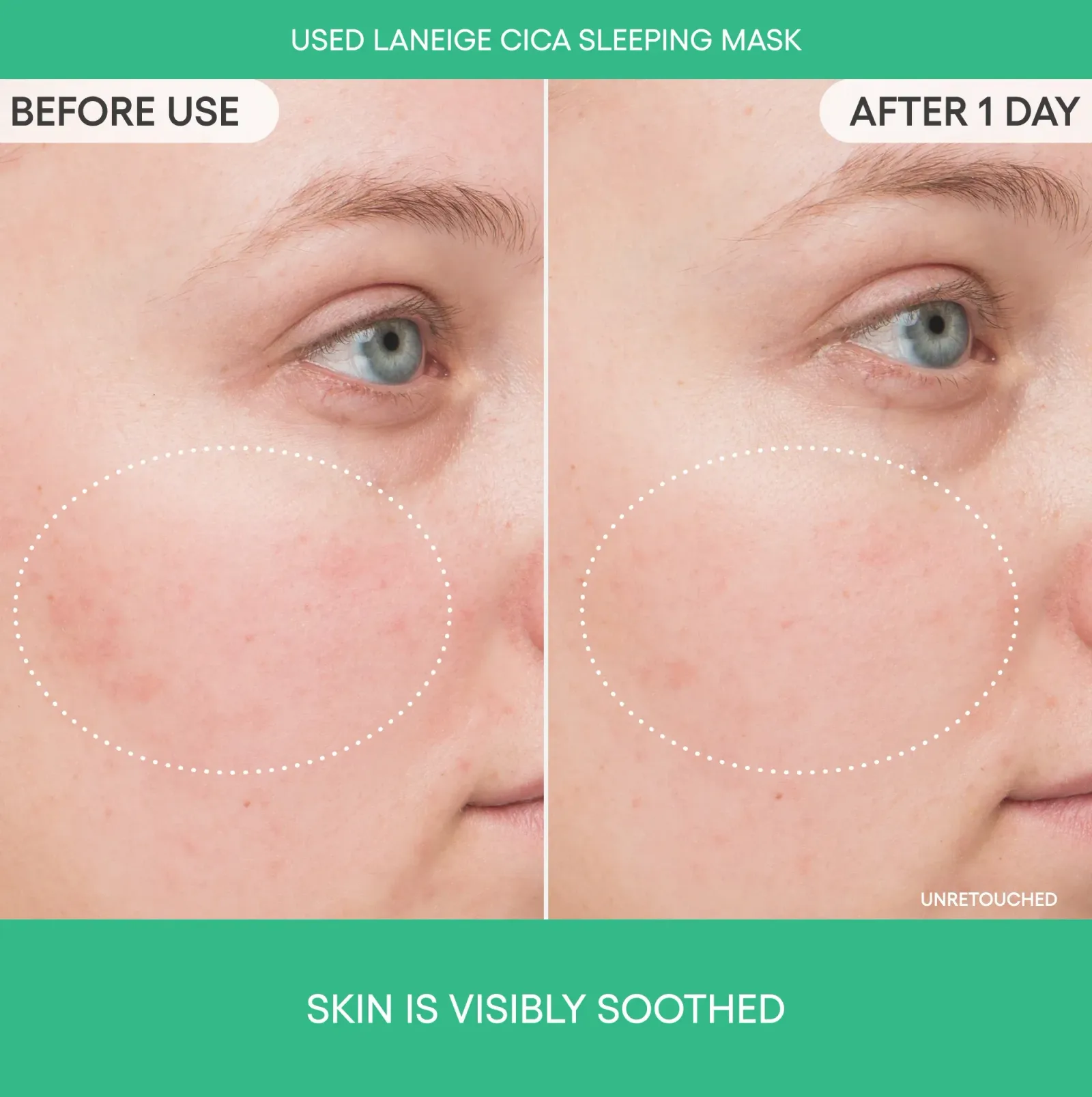 Cica Sleeping Mask with Centella Asiatica for Moisture Barrier Support