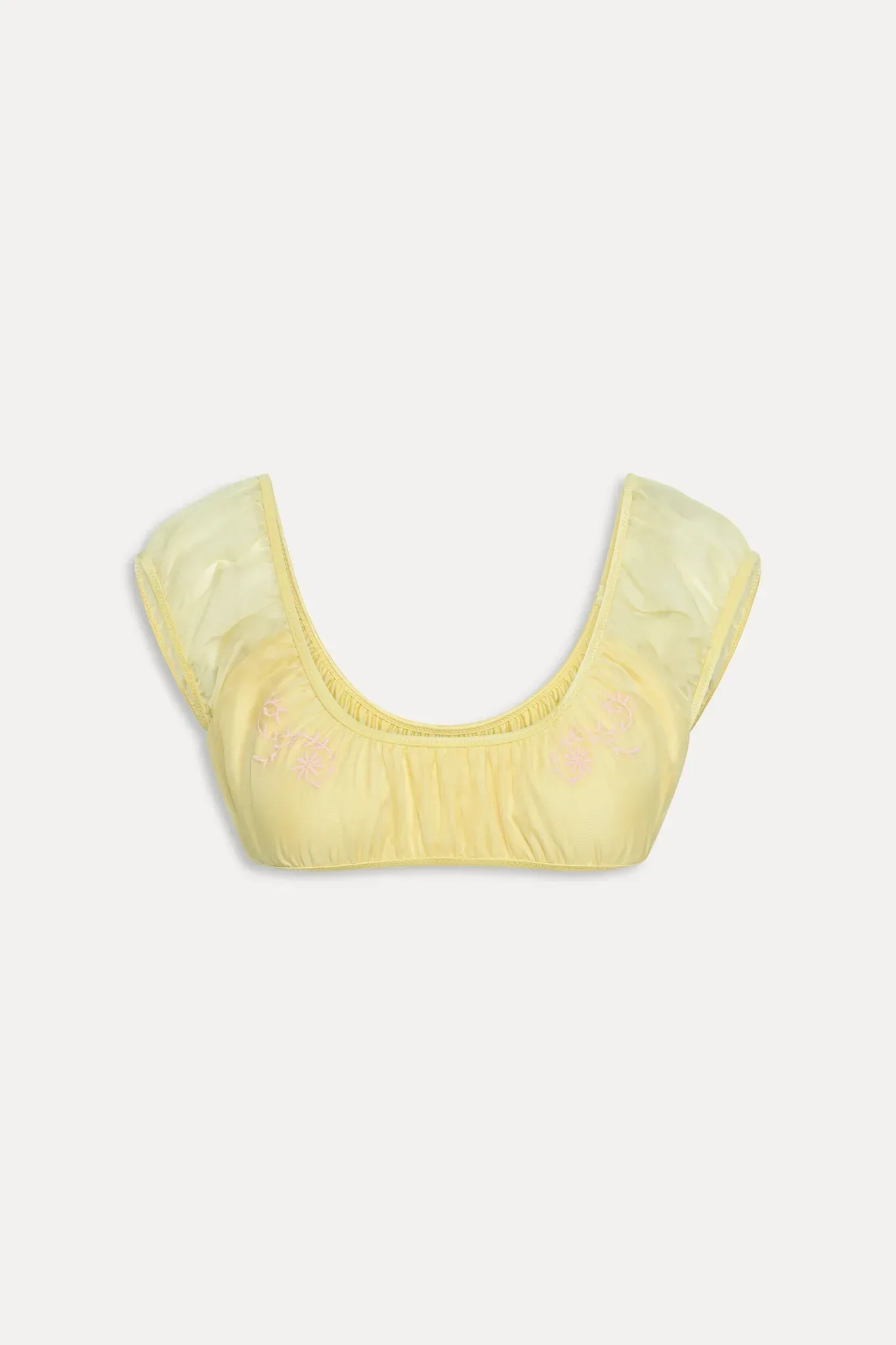 x Devon Lee Carlson Leo Chiffon Bikini Top – Just Like Honey