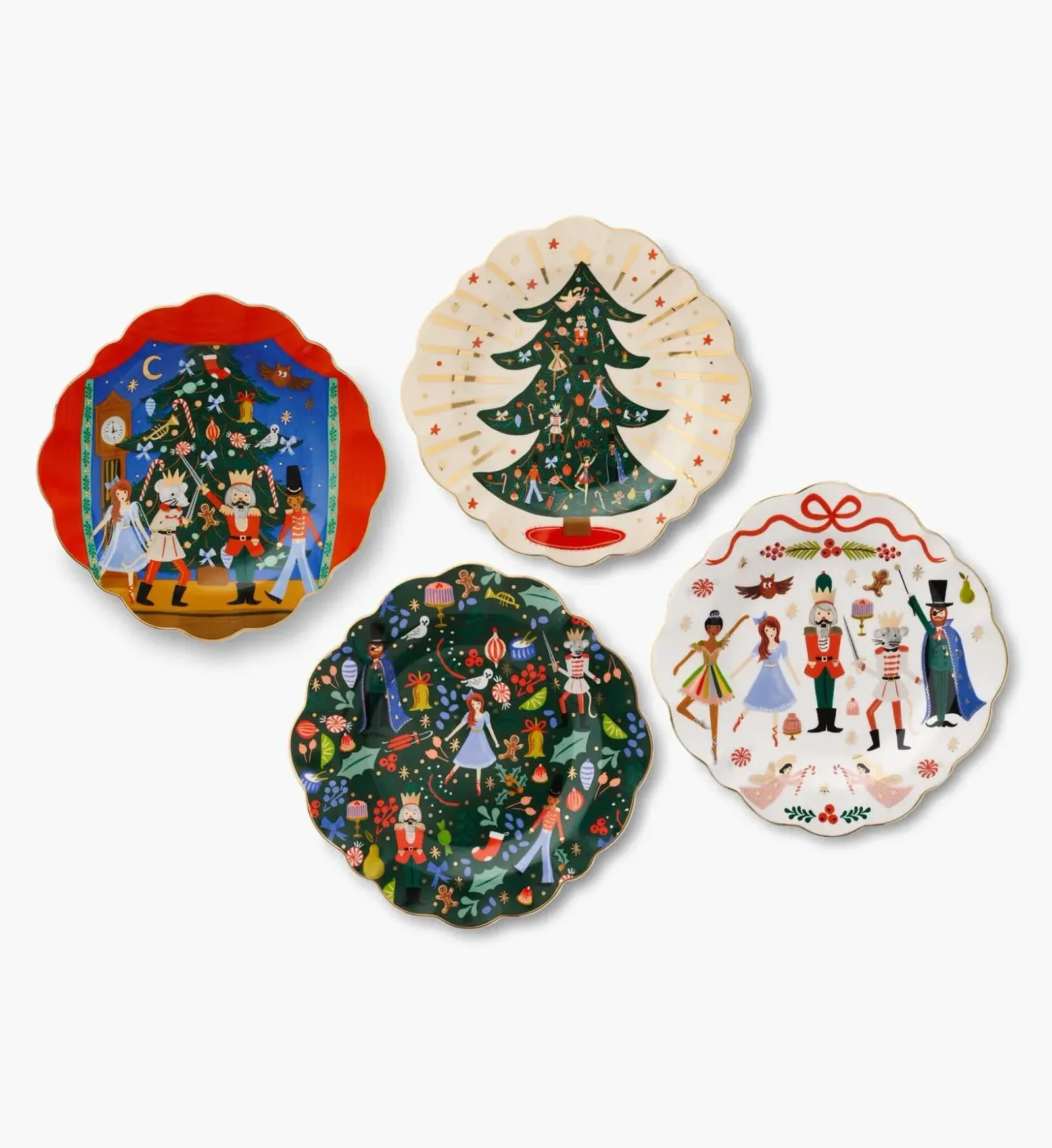 Porcelain Dessert Plate Set – Nutcracker