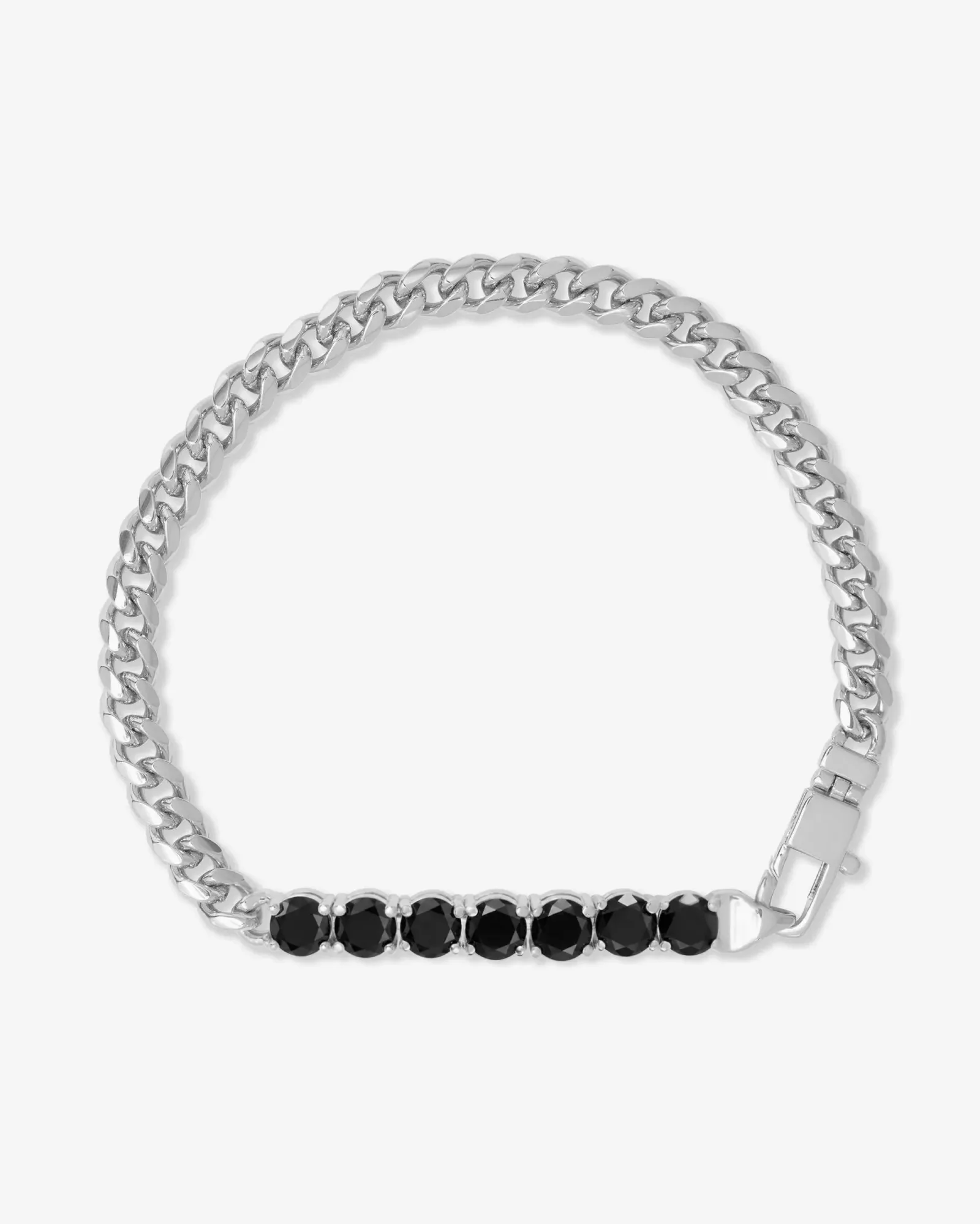 Julian Loves Diamonds Bracelet 5mm – Silver|Black Diamondettes