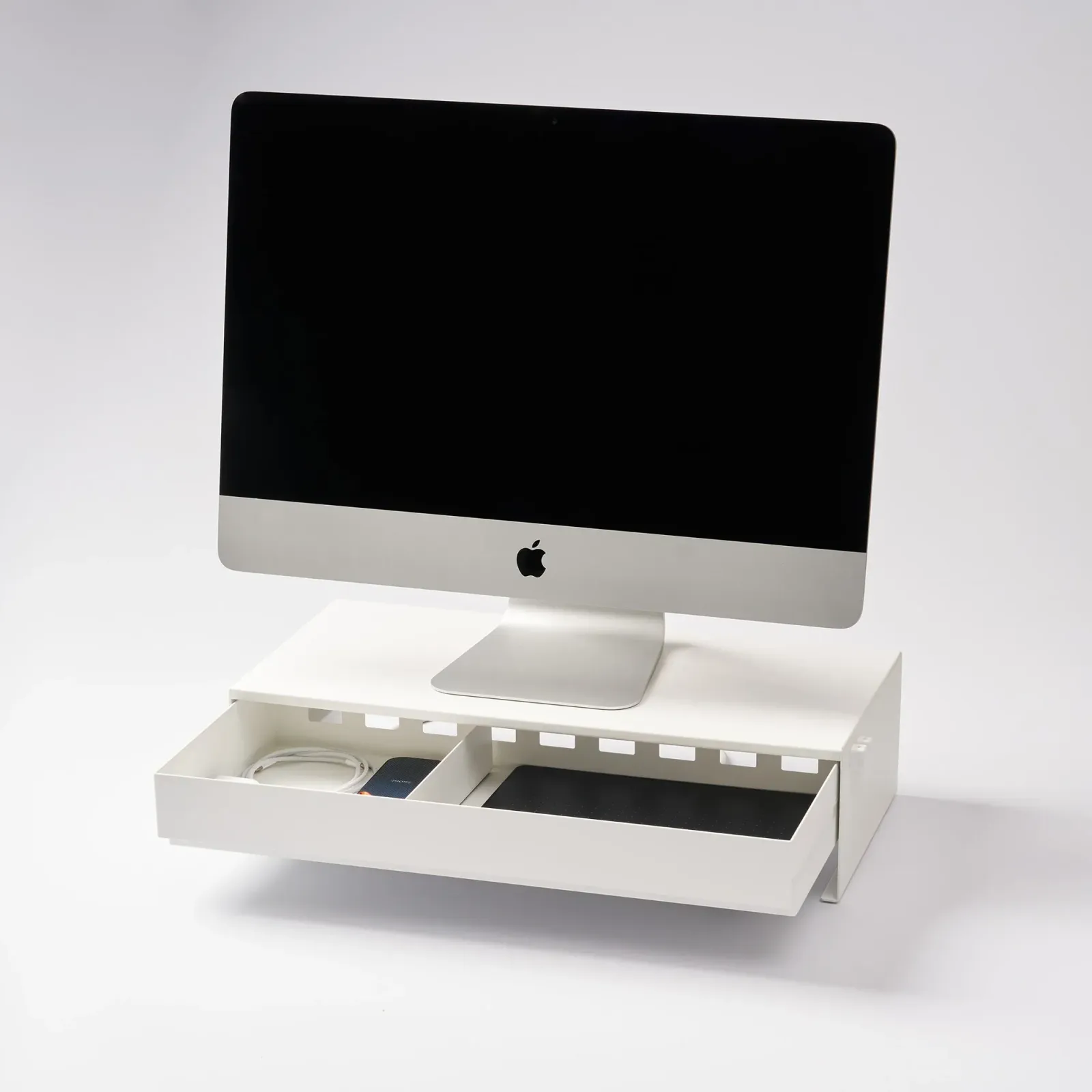 Monitor Stand With Drawer – Steel