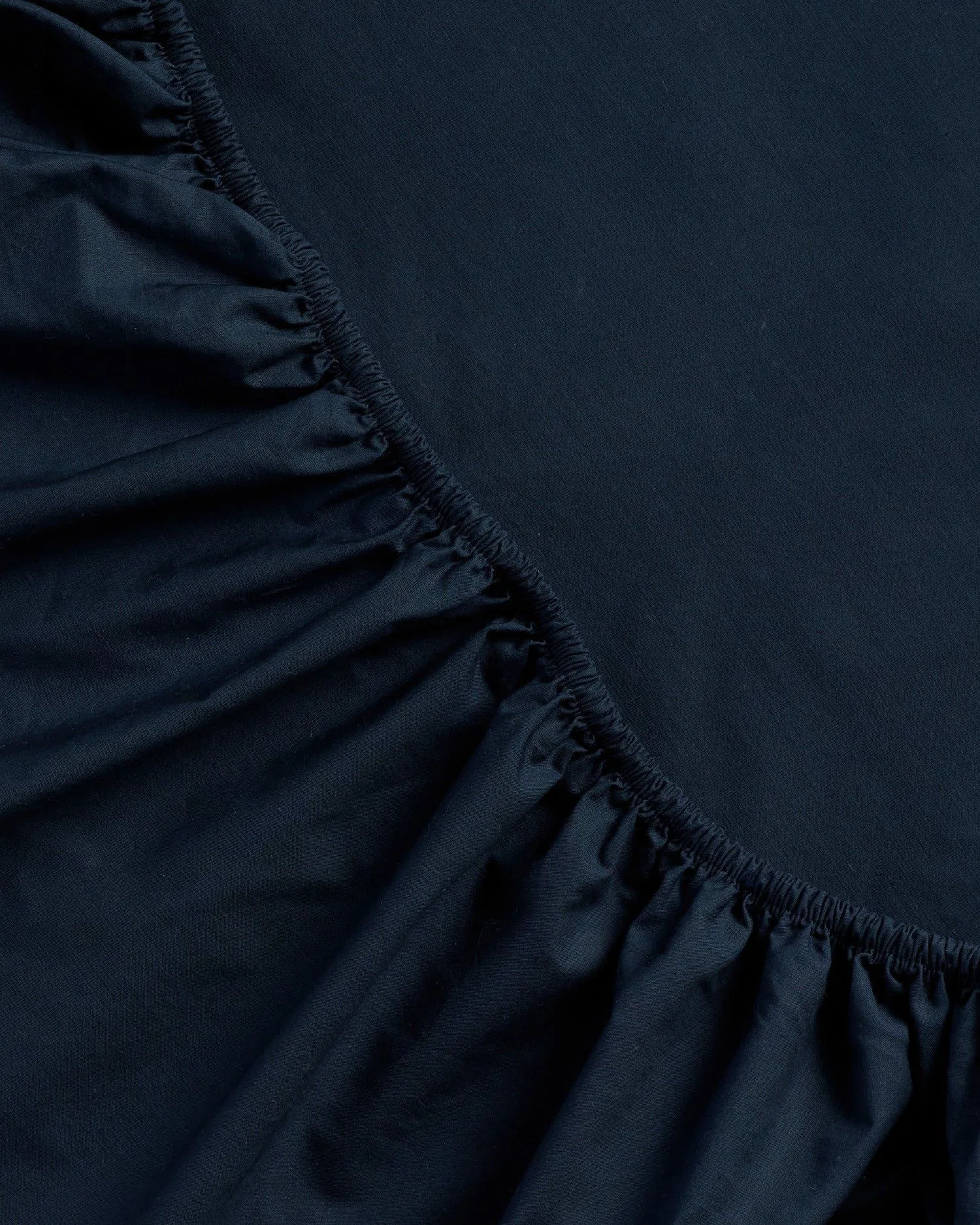 Percale Fitted Sheet (Ink)