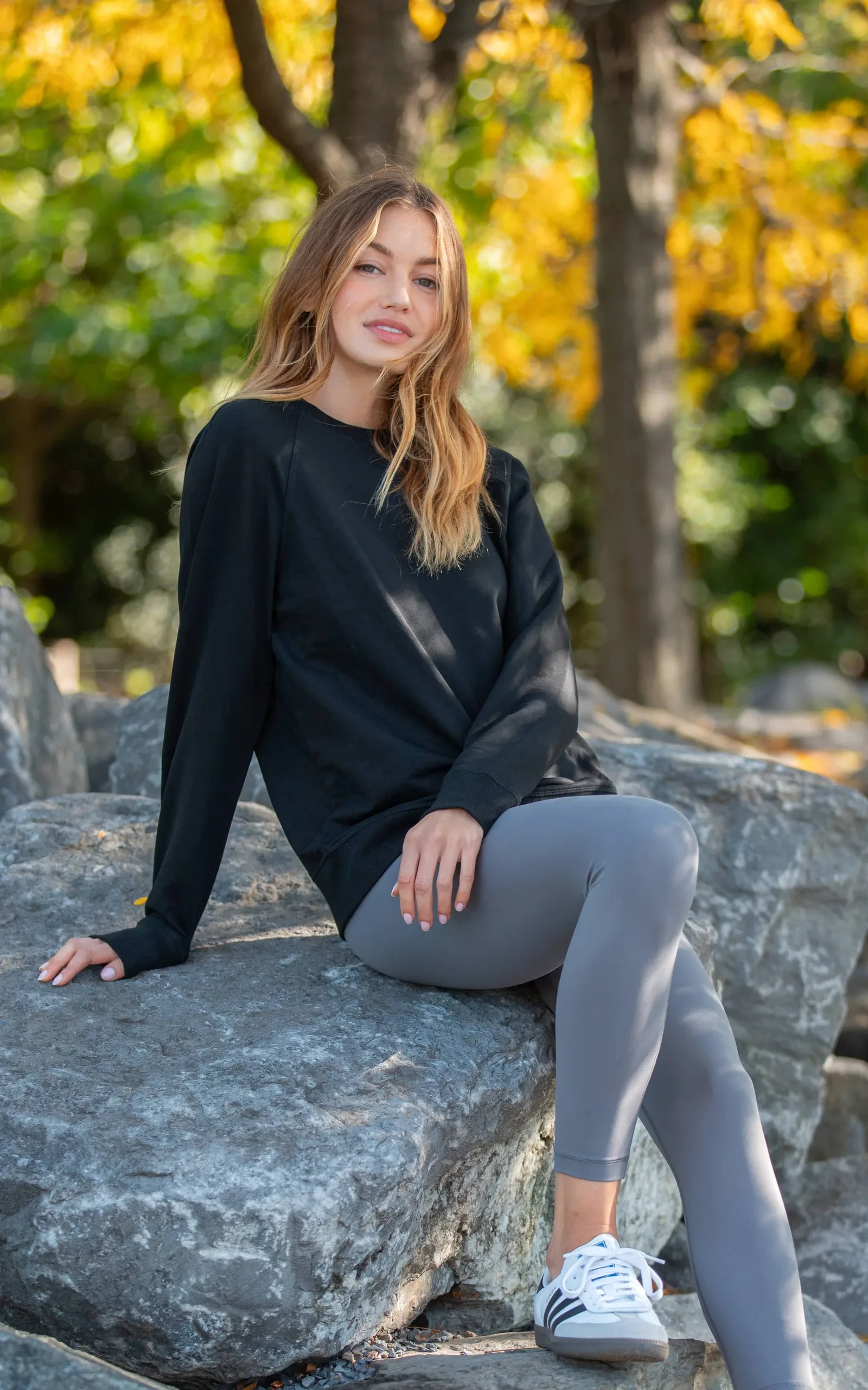 Terry Everyday Raglan Pullover Sweatshirt
