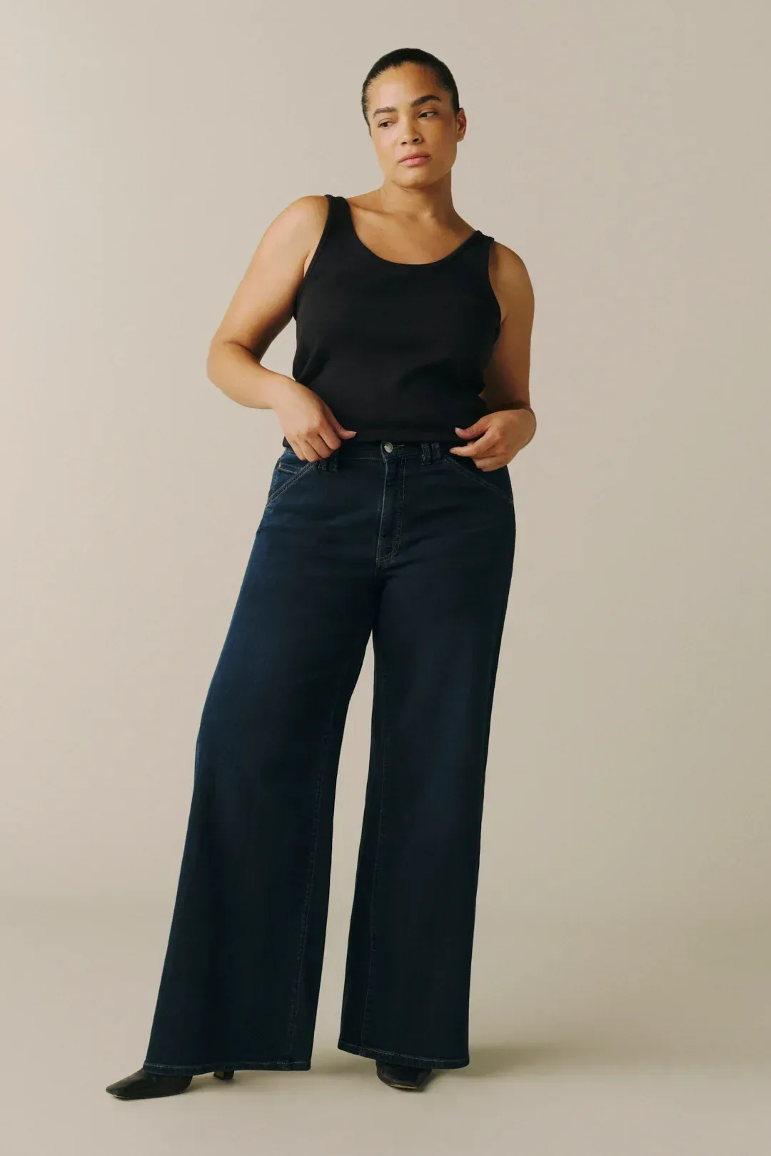 Nce – Wide Leg Jeans – Nightfall Rinse