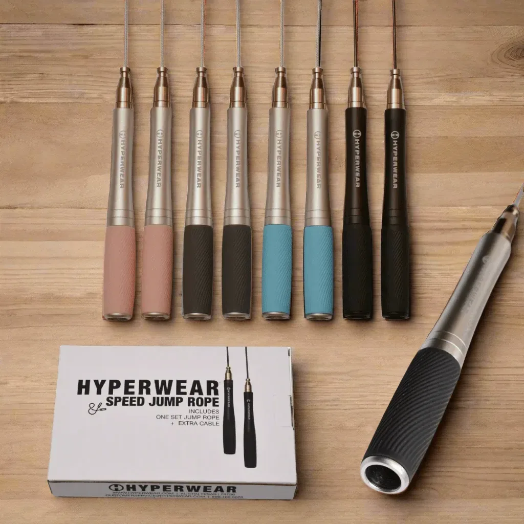 Hyperwear Speed Jump Rope – Adjustable Jump Rope for Cardio, Speed, and Agility Training