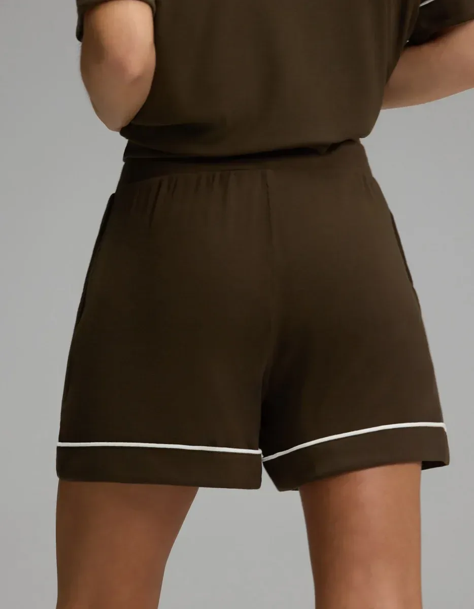 Women's Bamboo Rib-Knit Classic Pajama Short