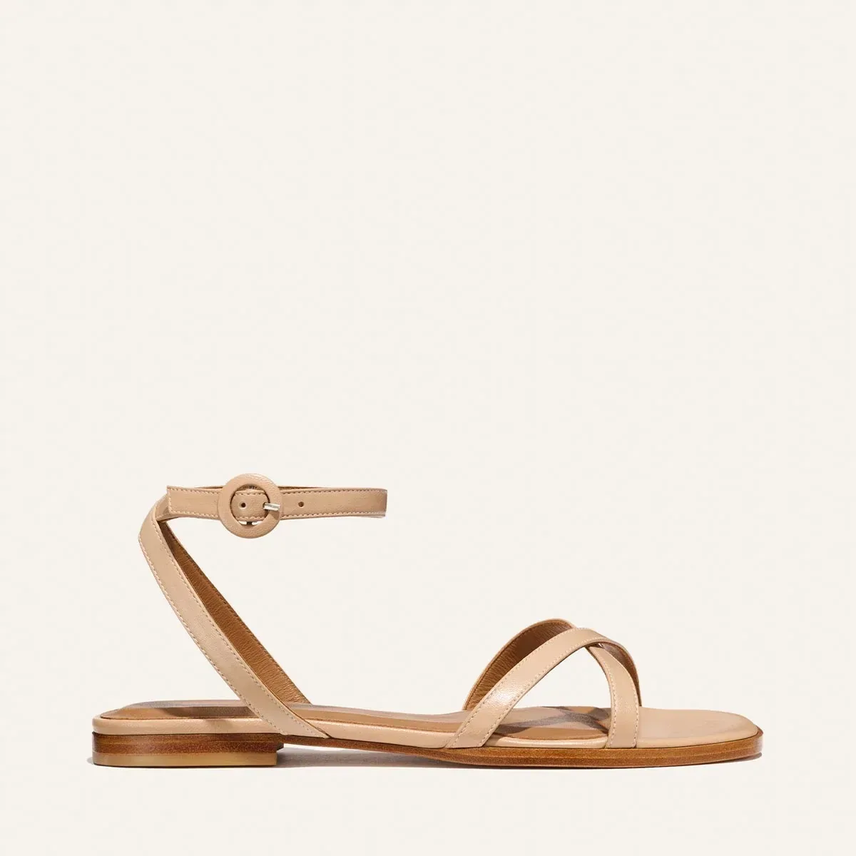 The Flat Sandal – Dune Nappa