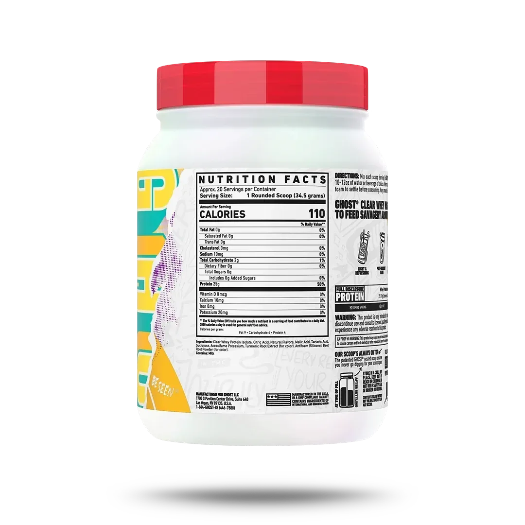 GHOST® CLEAR WHEY x SYDNEY CUMMINGS – MANGO COLADA