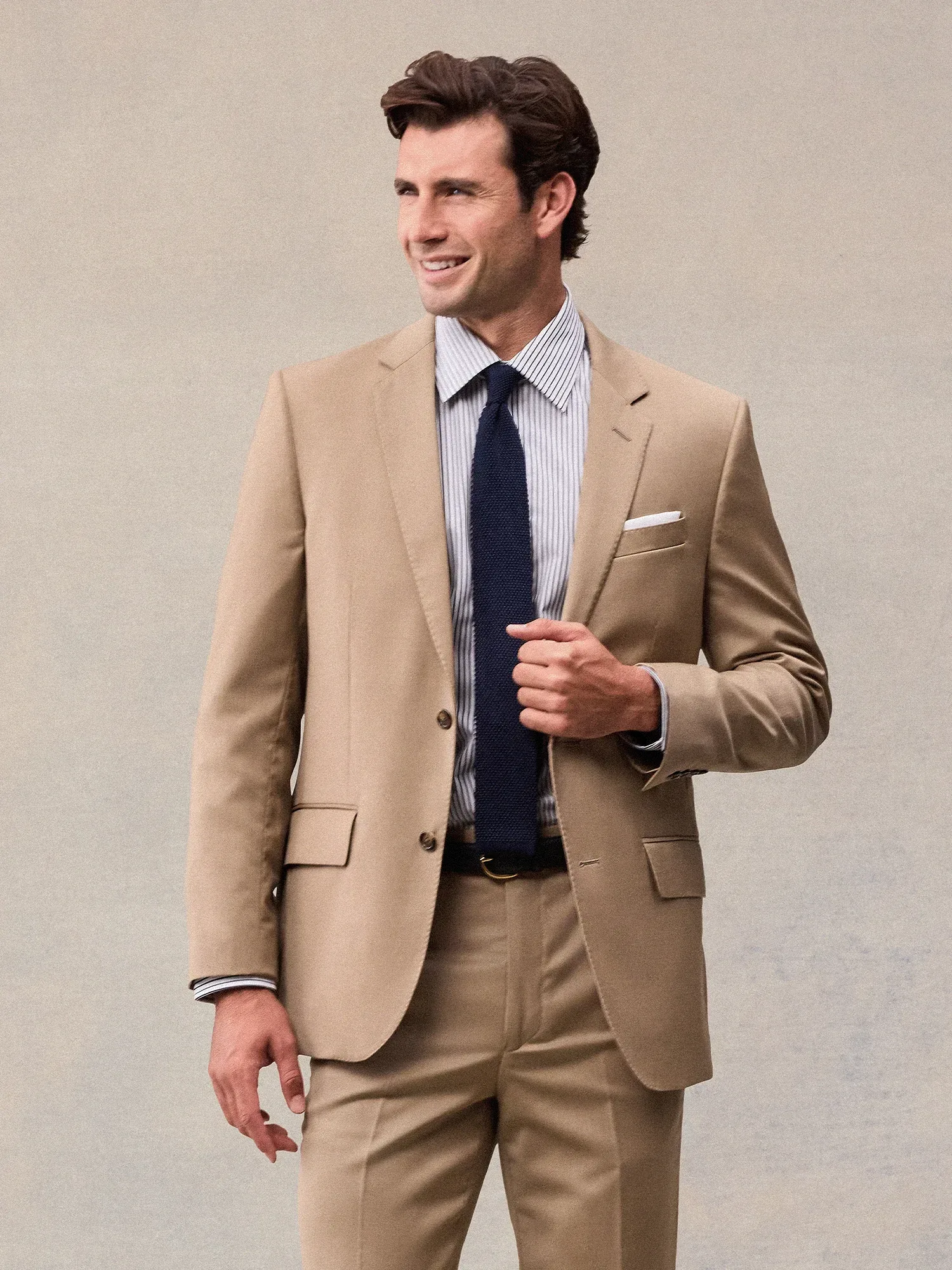 Camel Brown Suit Jacket