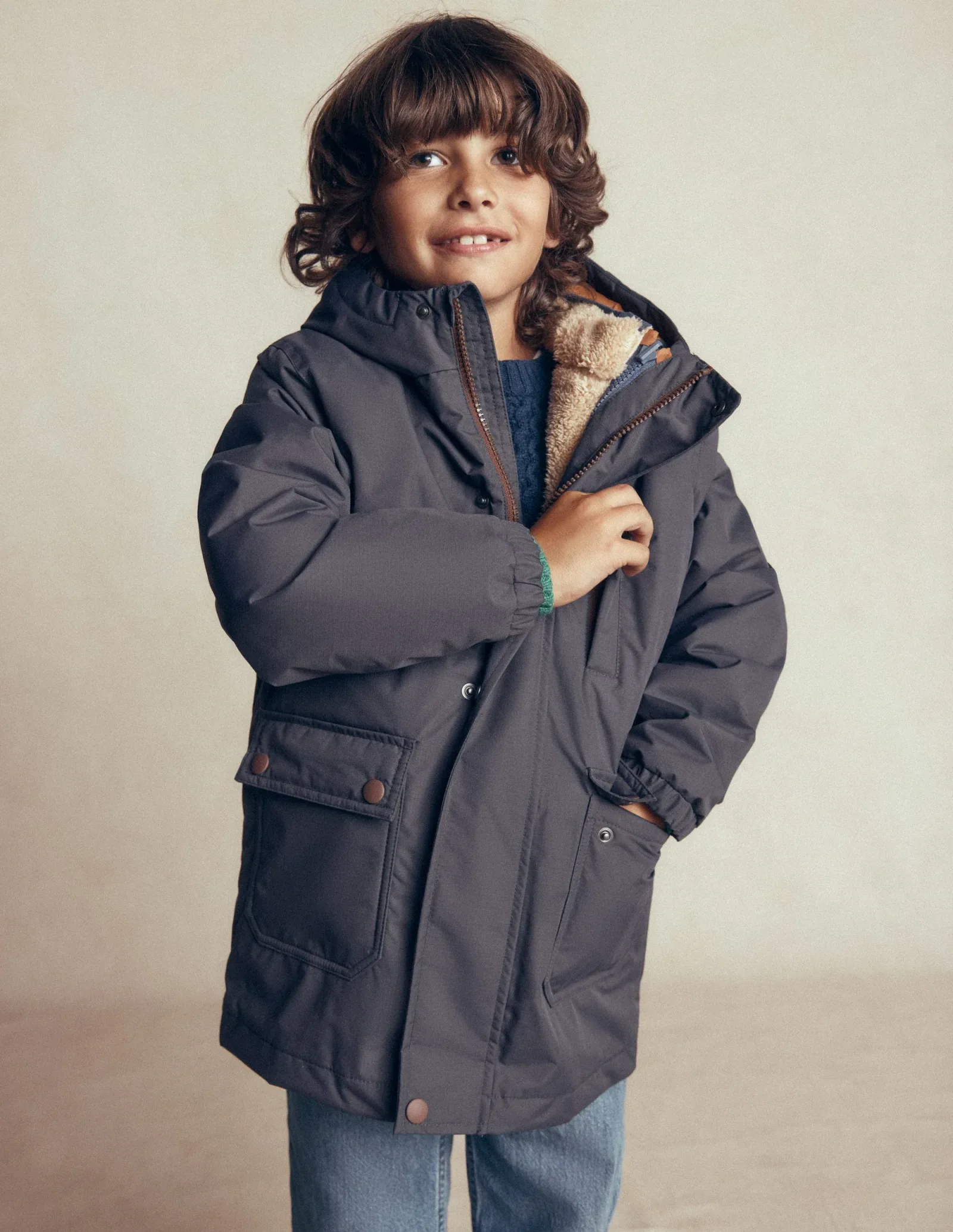 4-in-1 Waterproof Coat-Graphite