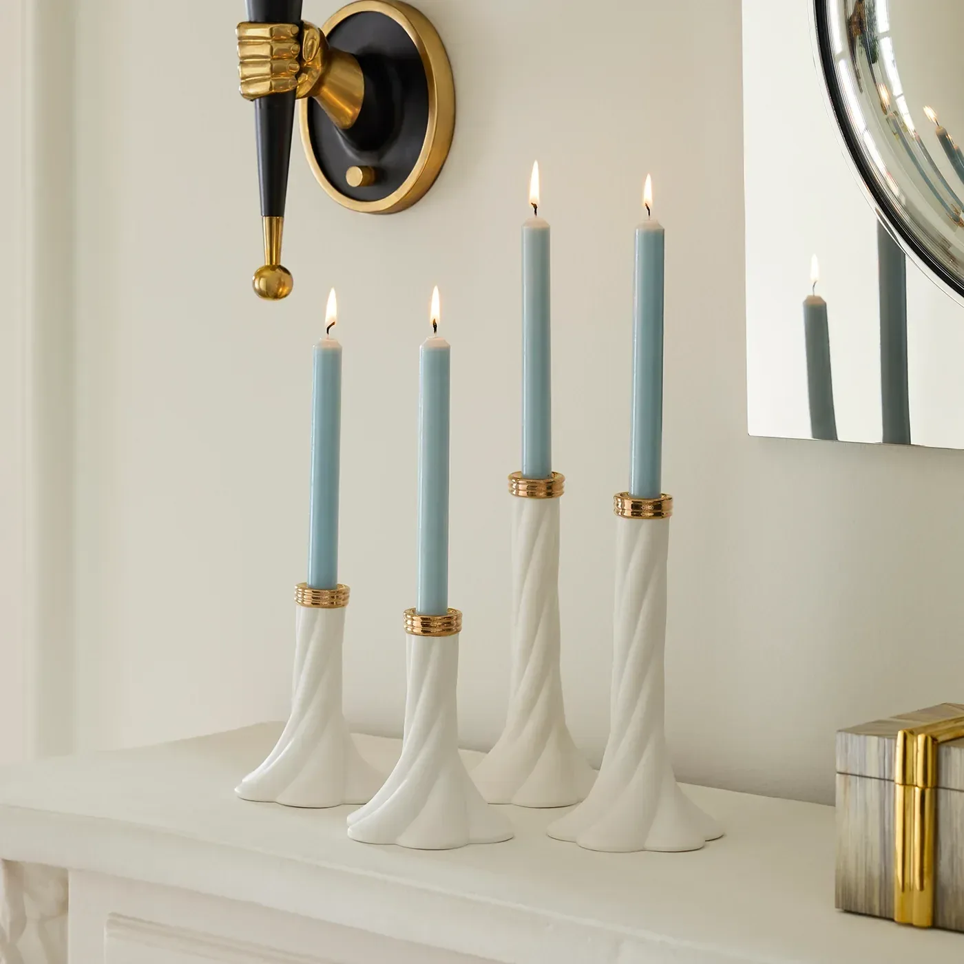 Geneva Short Candle Holder Set