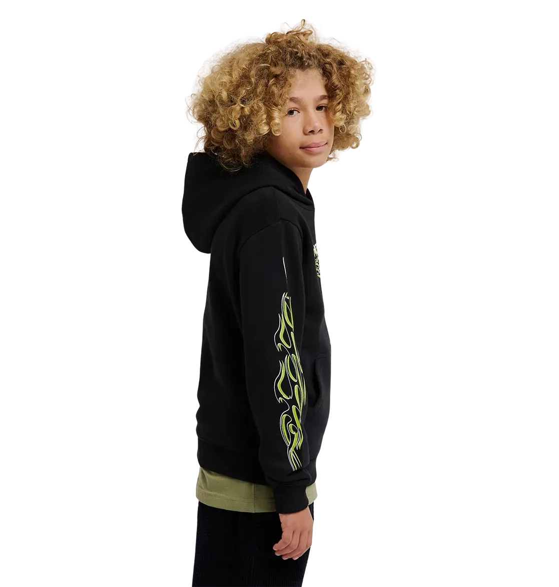 Kids' Side Flame Hoodie