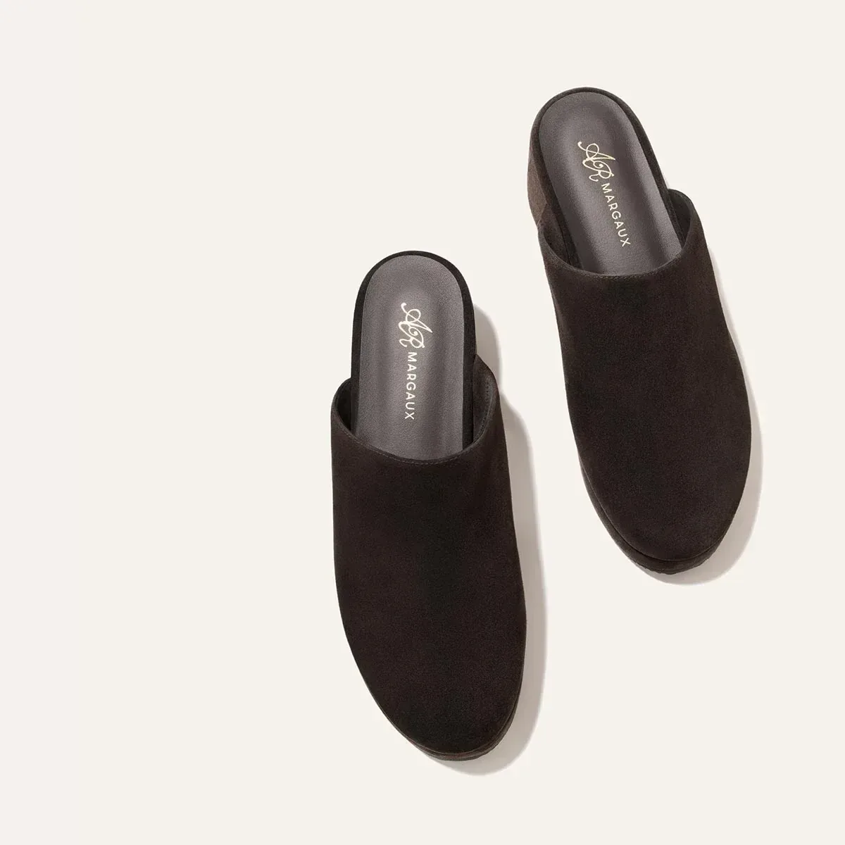 Alison Roman x Margaux: The Atlantic Clog – Dark Chocolate Suede