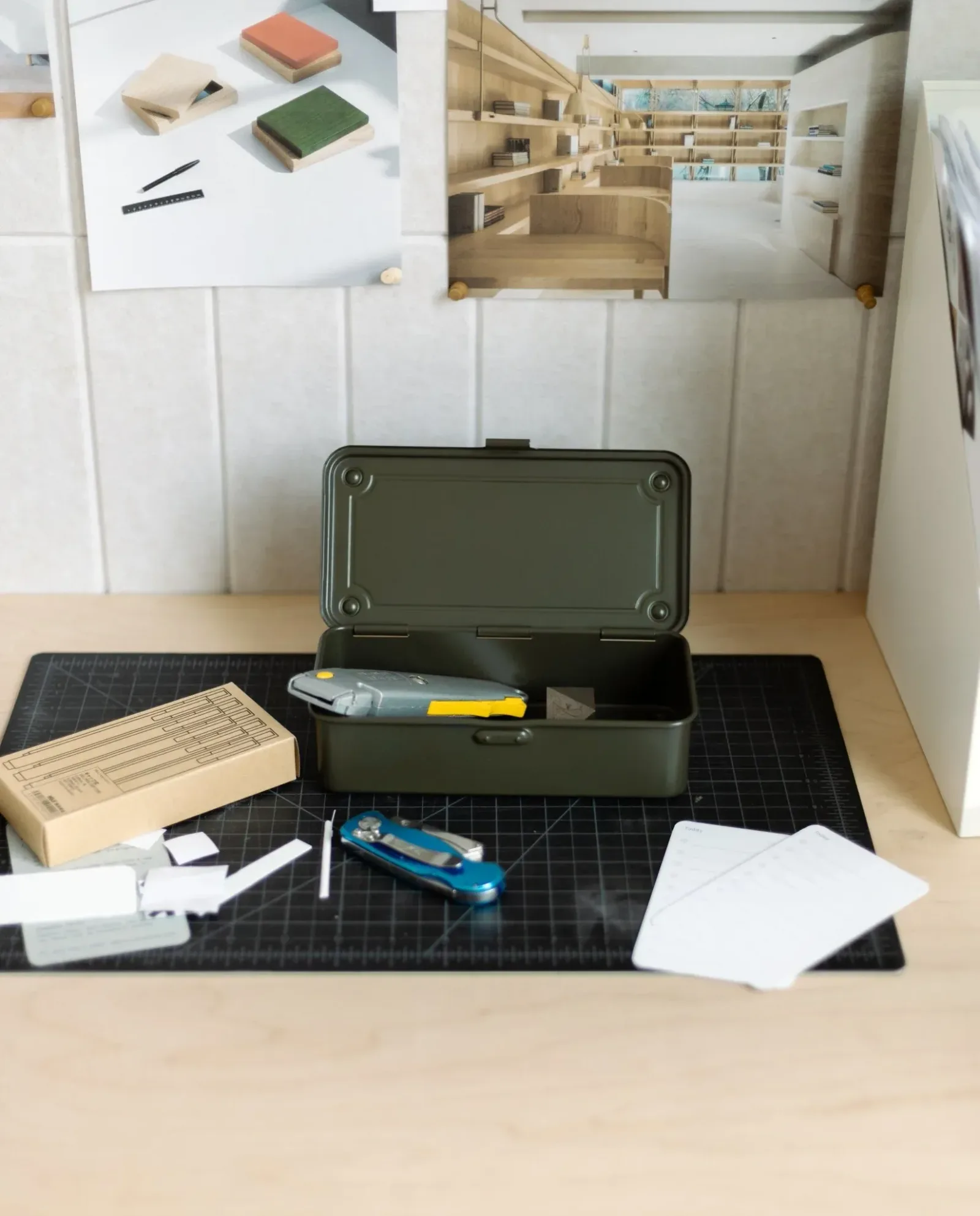 Toyo Steel Stackable Storage Box T-190 (Military Green)