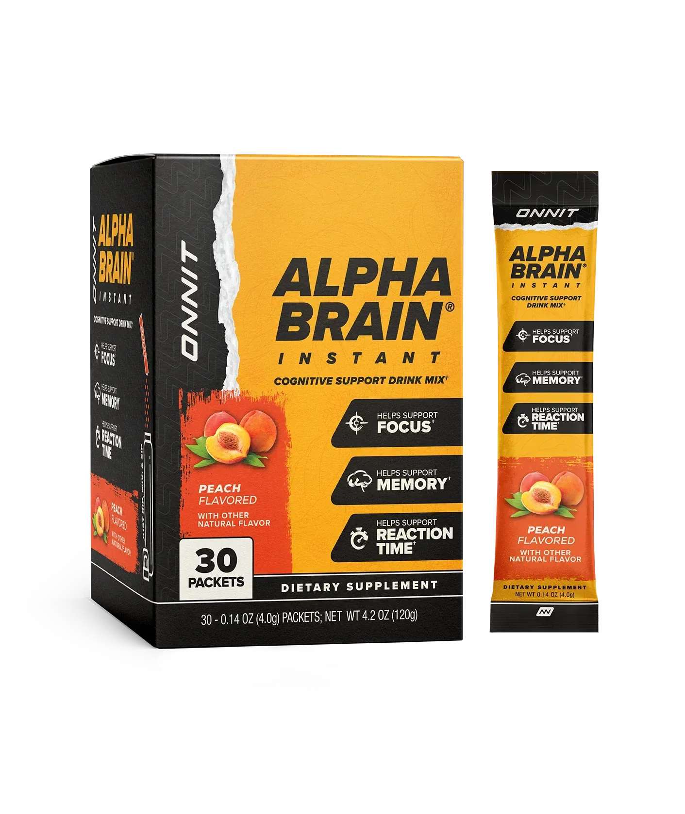 Alpha BRAIN® Instant – Peach (30 ct)