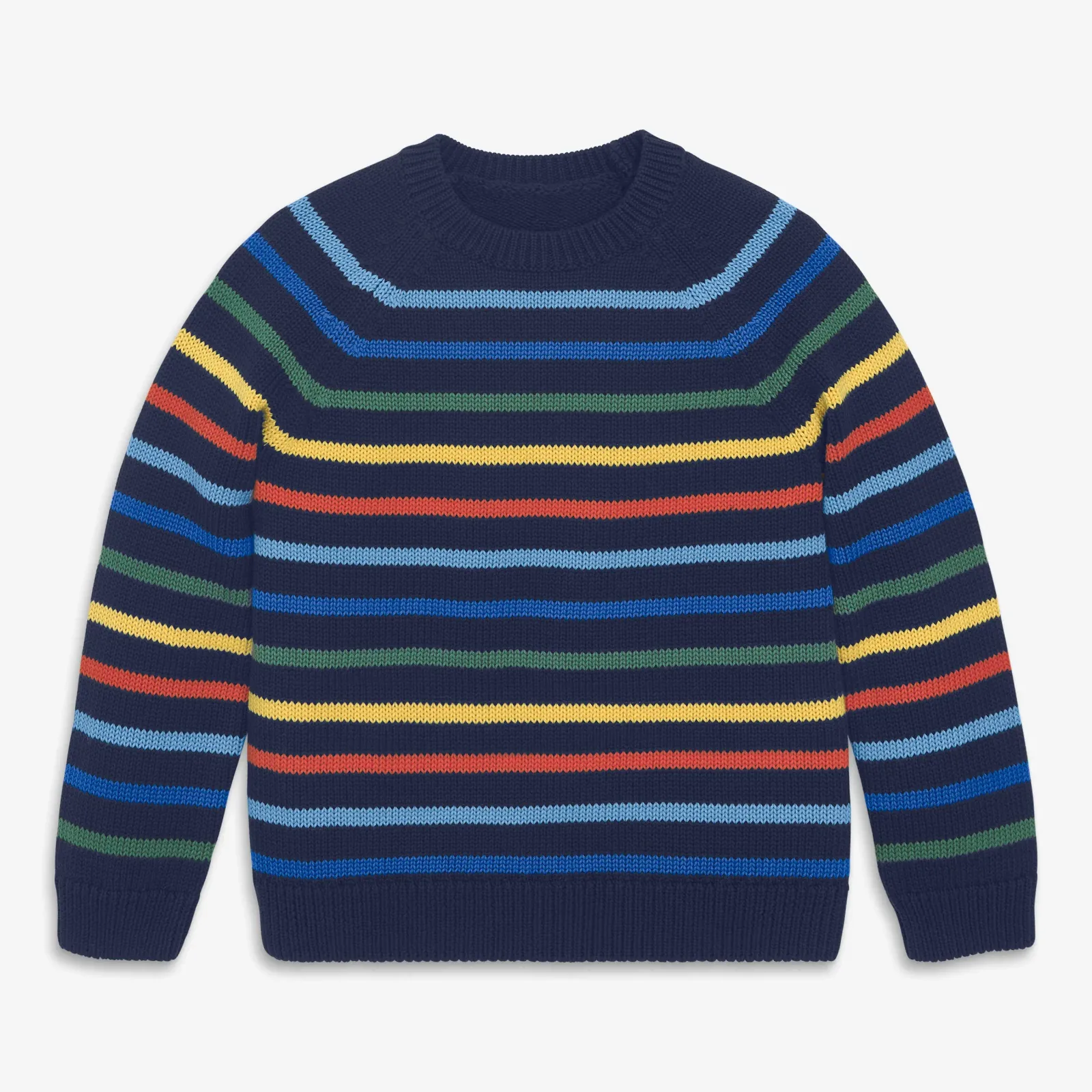 Kids sweater in multi-stripe