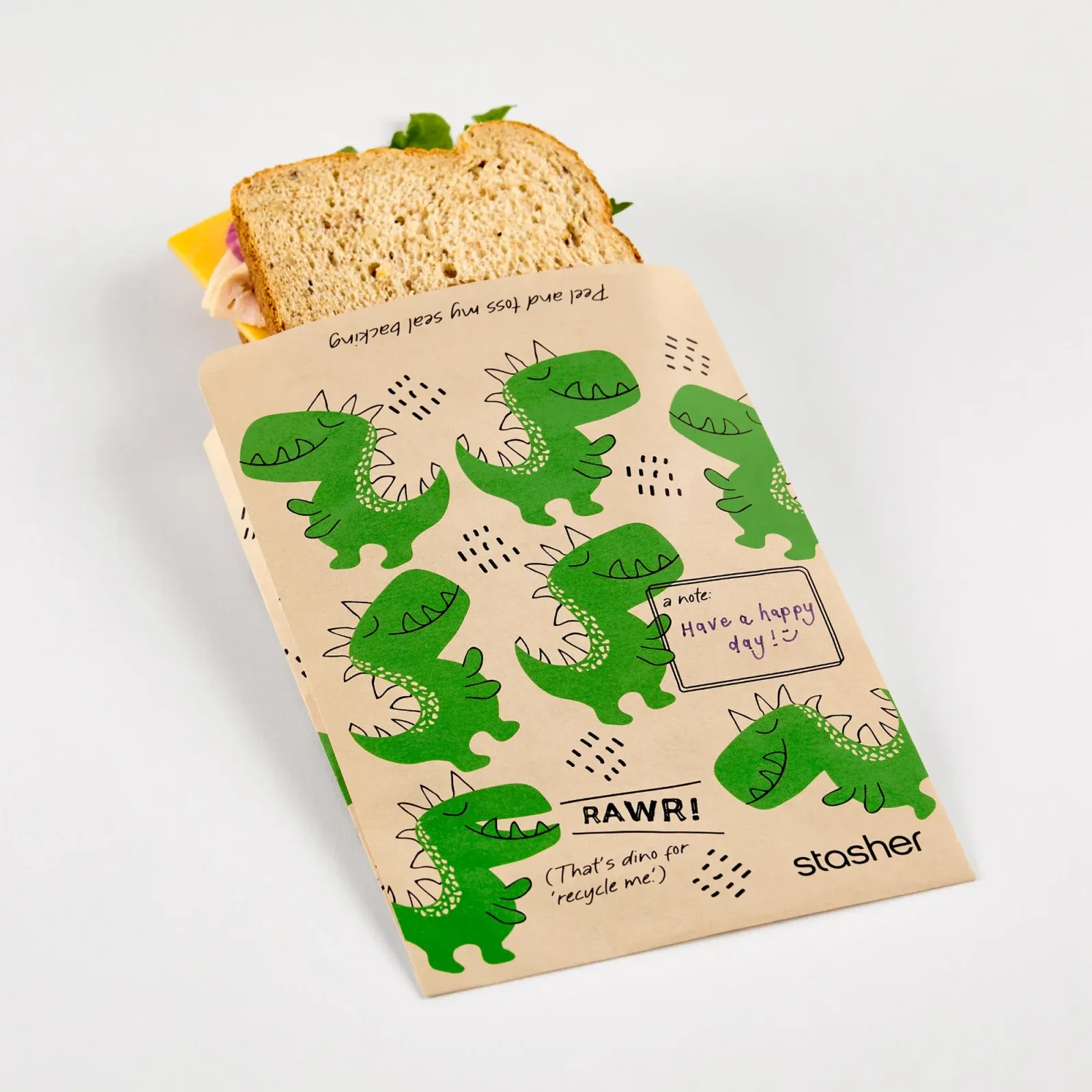 Recyclable Paper Sandwich Bags 50ct