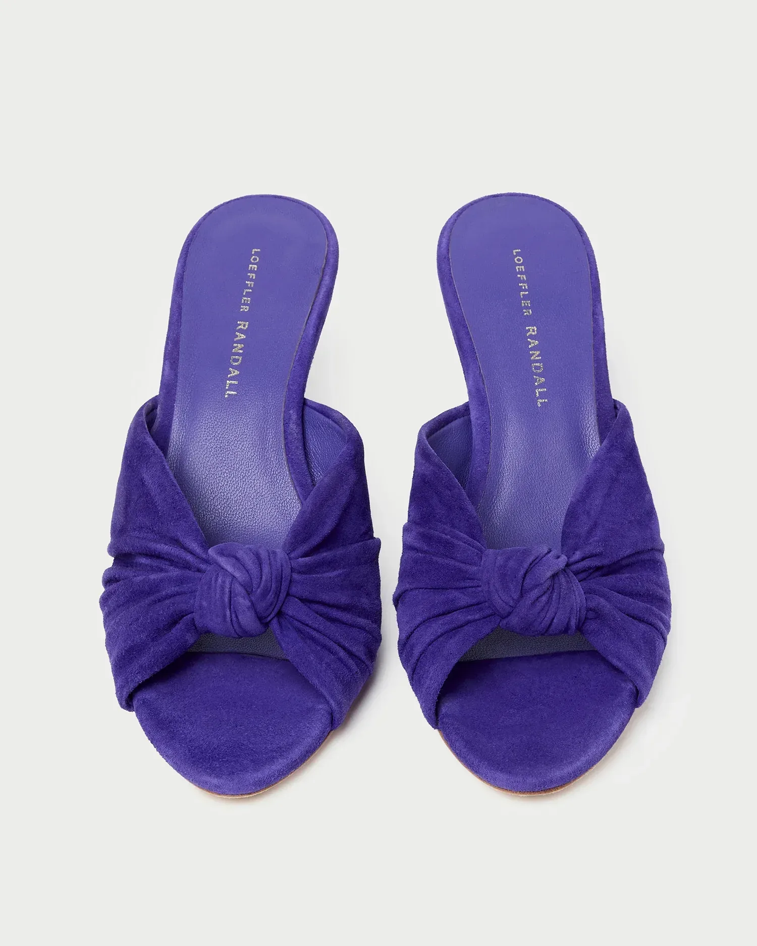 Marsy Jewel Suede Knot Wedge