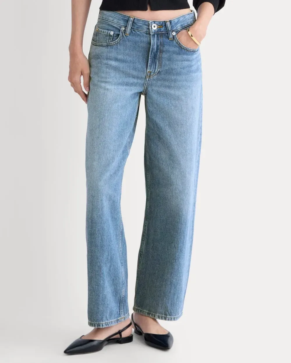 Loose Curve Jean – Tungsten Bright