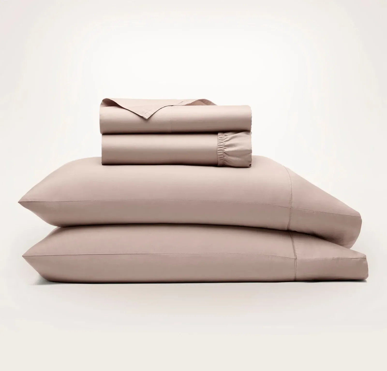 Neville Signature Hemmed Sheet Set – Dusty Rose