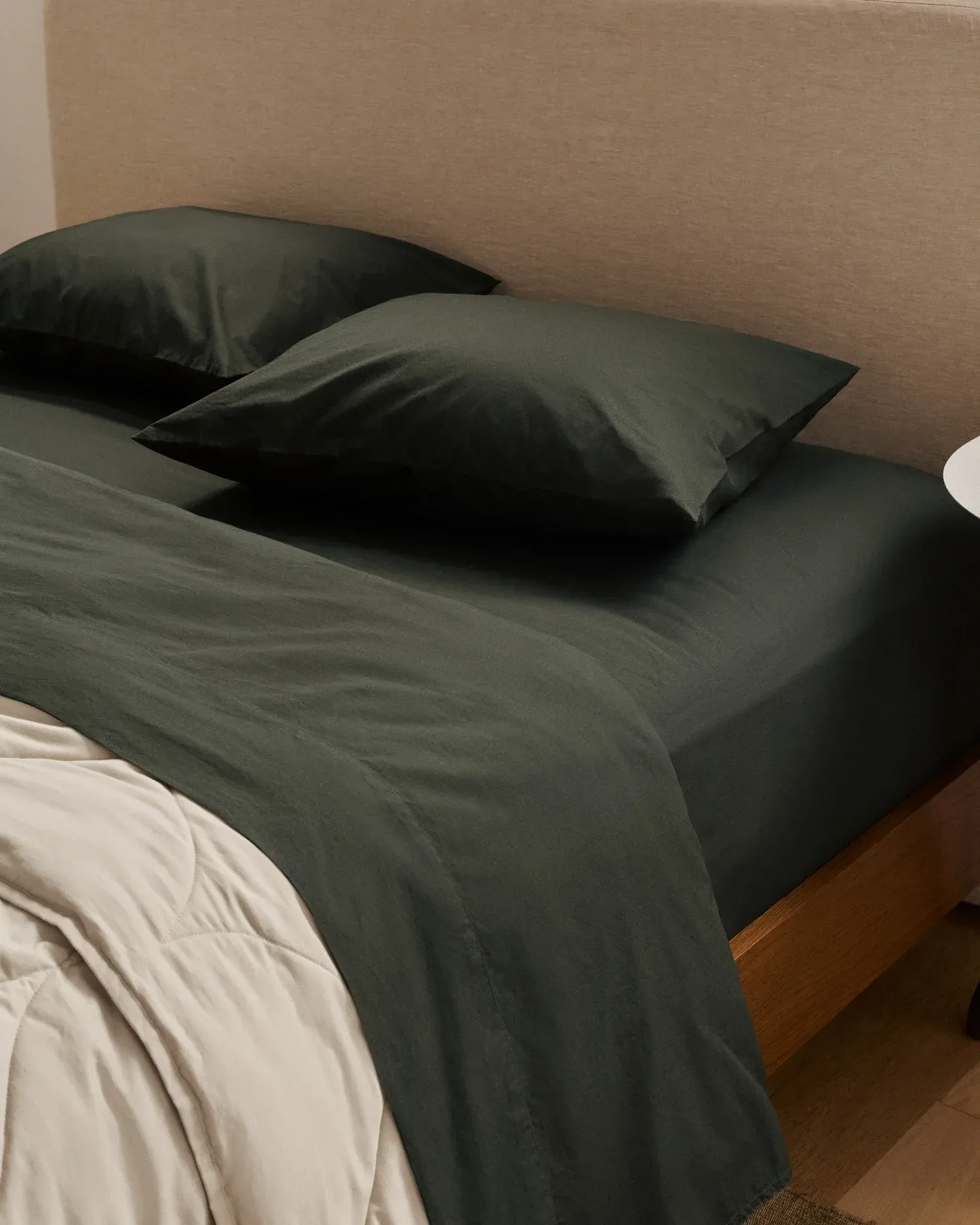 Percale Pillowcase Set (Evergreen)