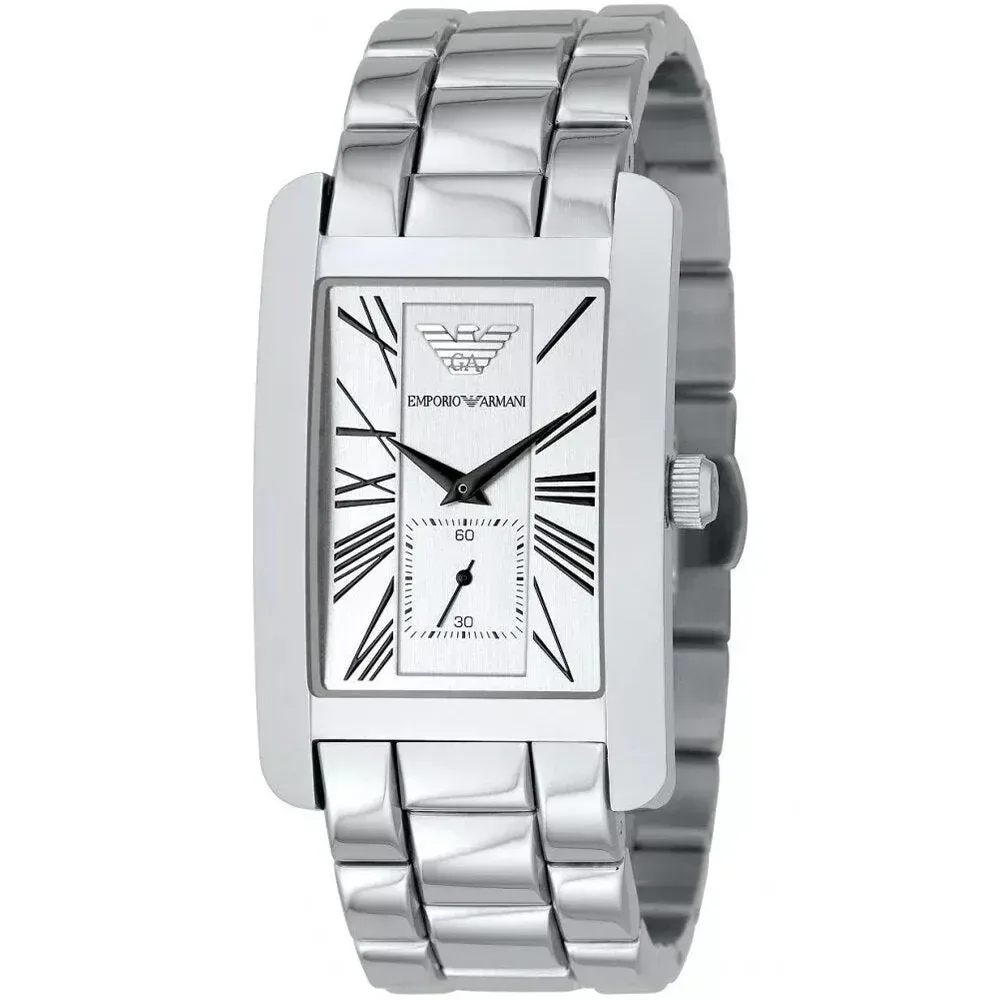 Emporio Armani AR0145 Classic White Dial Men's Watch