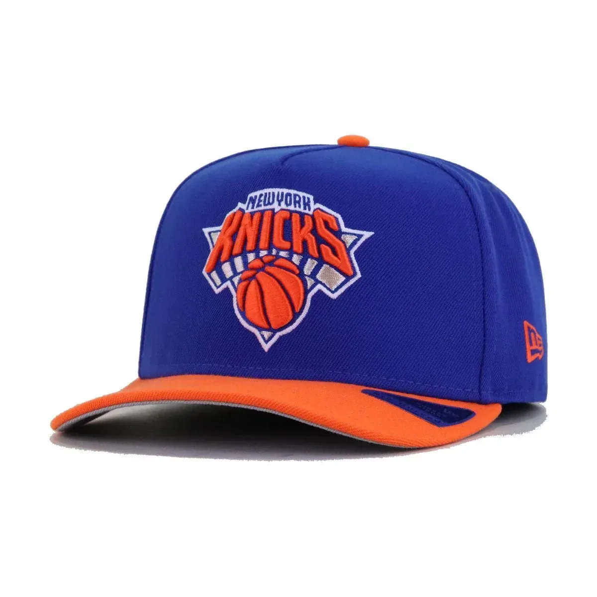 New York Knicks Majestic Blue Rush Orange 2025-2026 NBA Champions New Era 9Fifty A-Frame Snapback