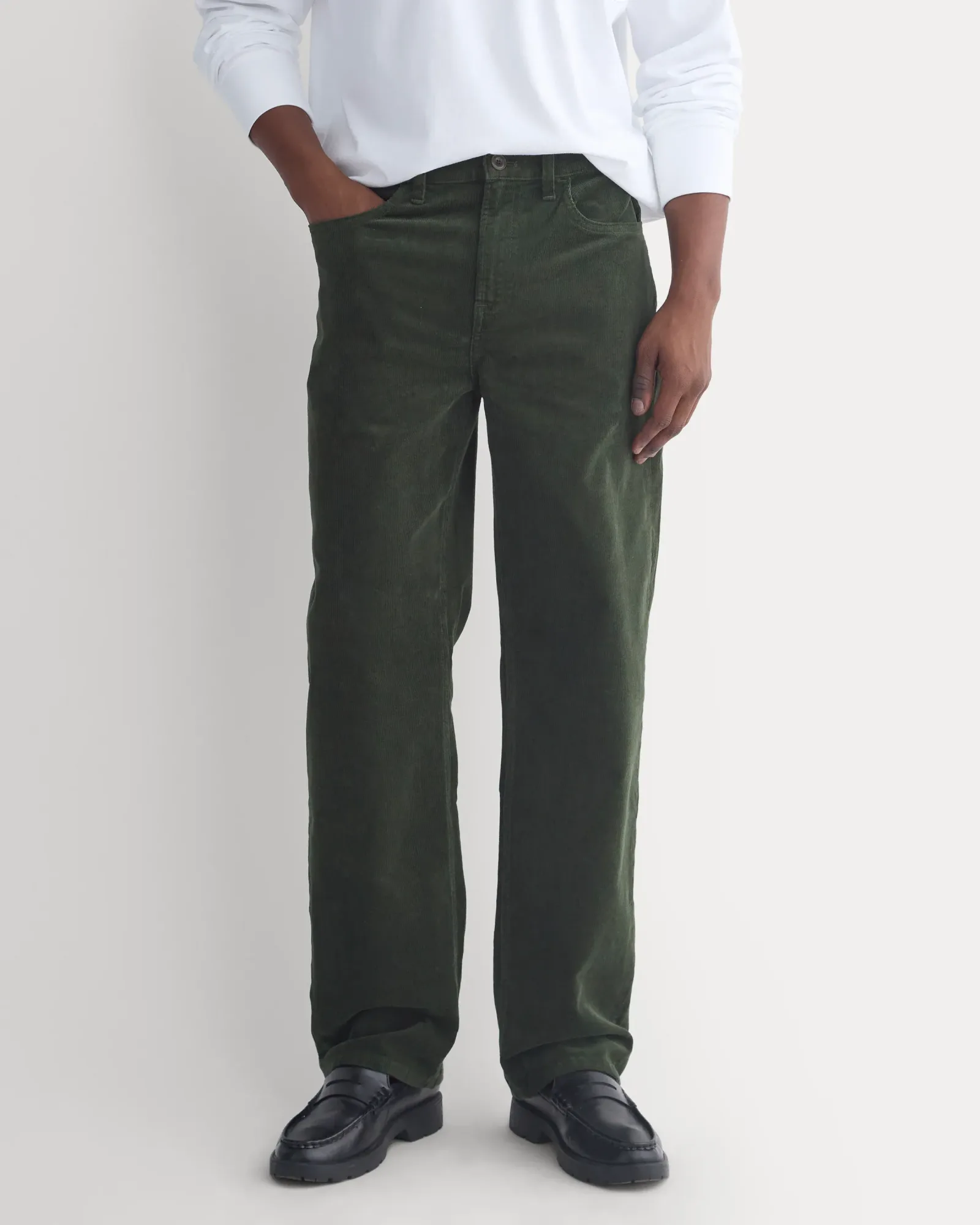 Stretch Corduroy 5-Pocket Pant – Dark Forest
