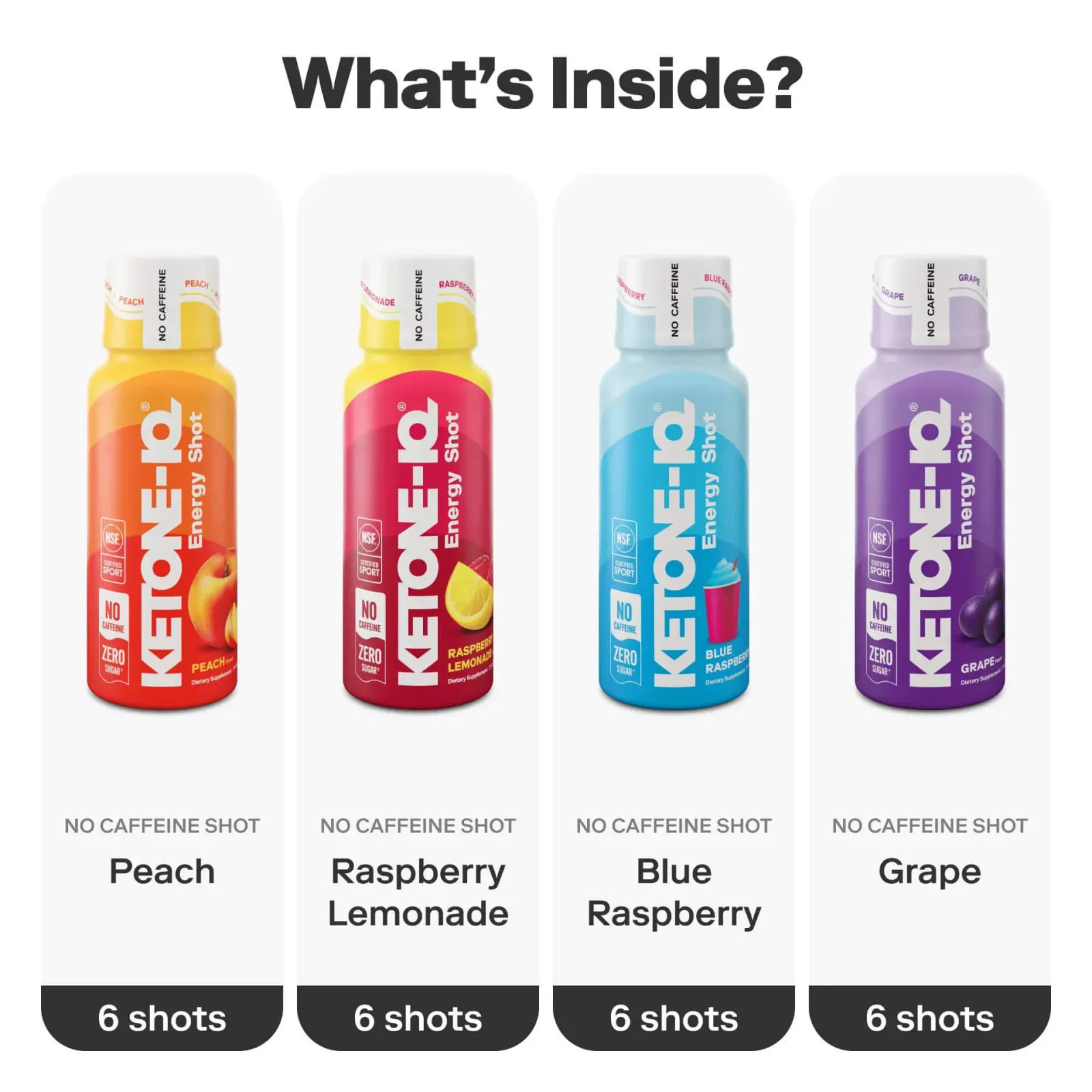 Ketone-IQ No Caffeine Shot Variety