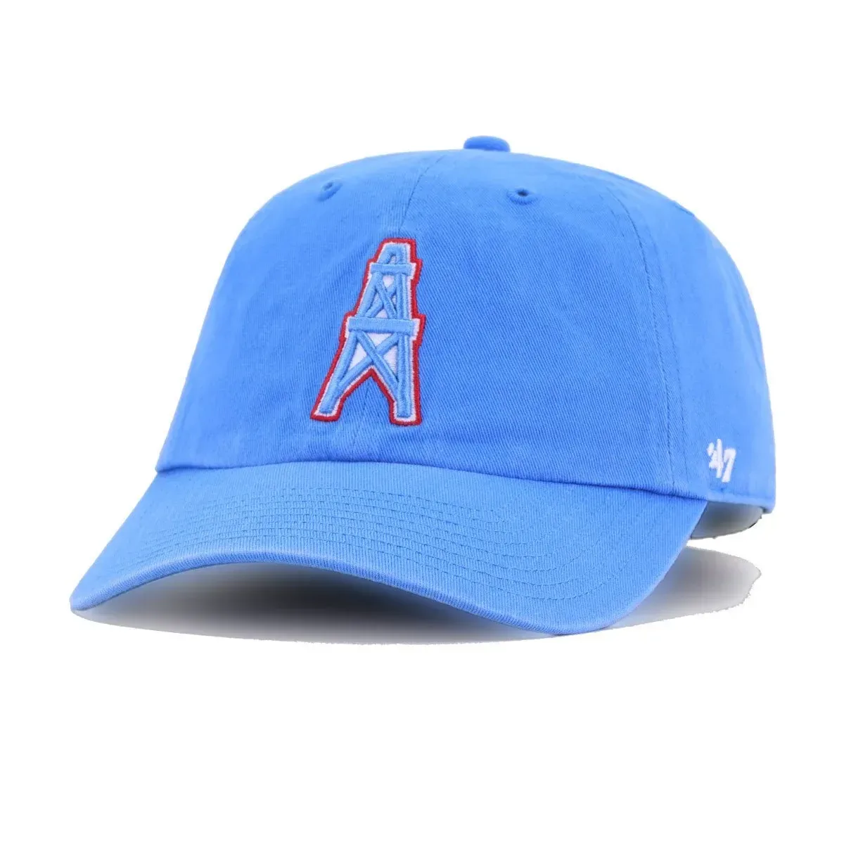 Houston Oilers Periwinkle 47 Brand Clean Up Dad Hat