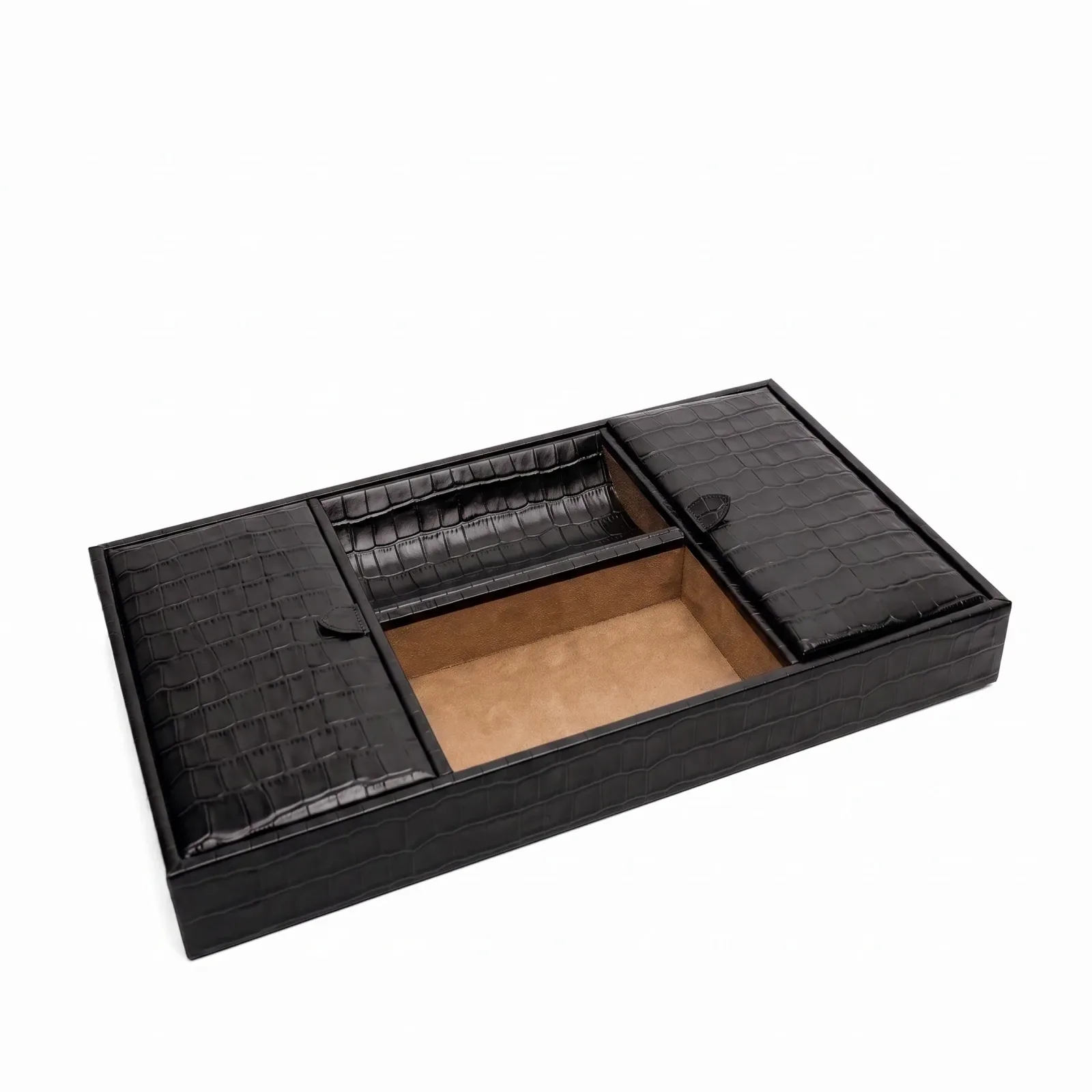 Deluxe Valet Black Croc