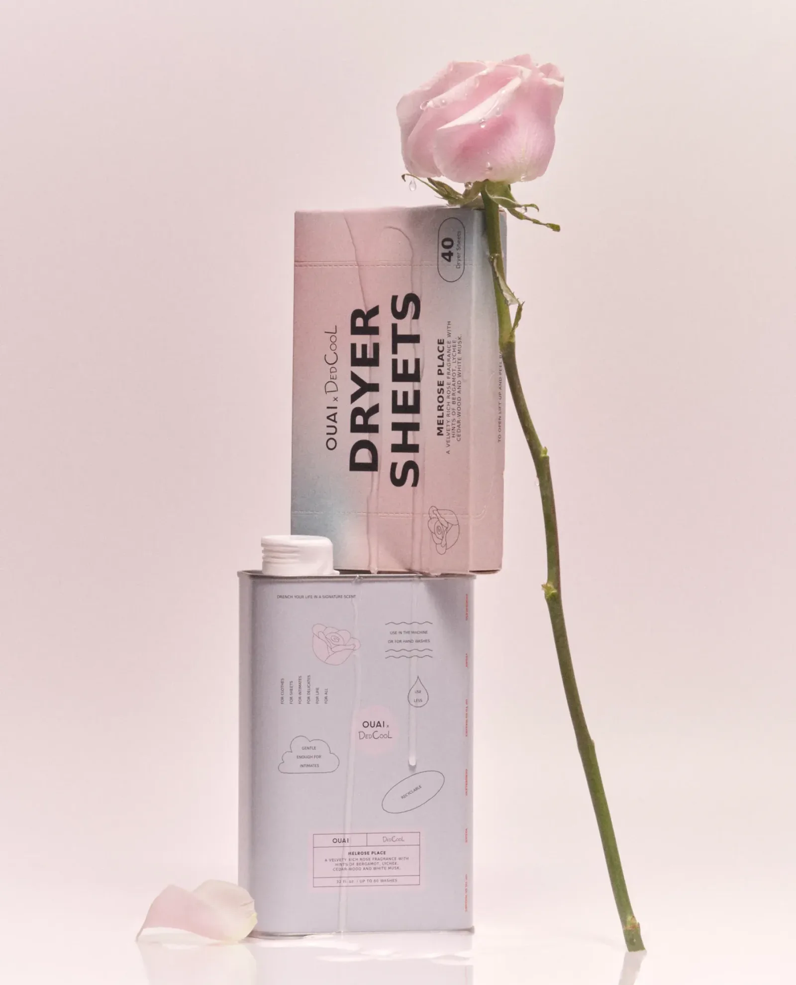 DedCool x OUAI Melrose Place Dryer Sheets