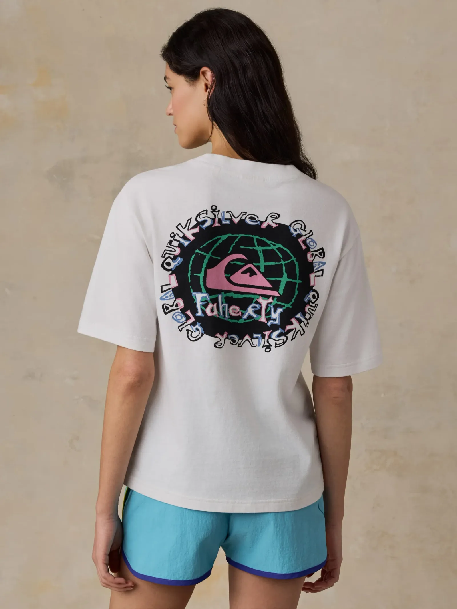 Faherty x Quiksilver Graphic Tee – White