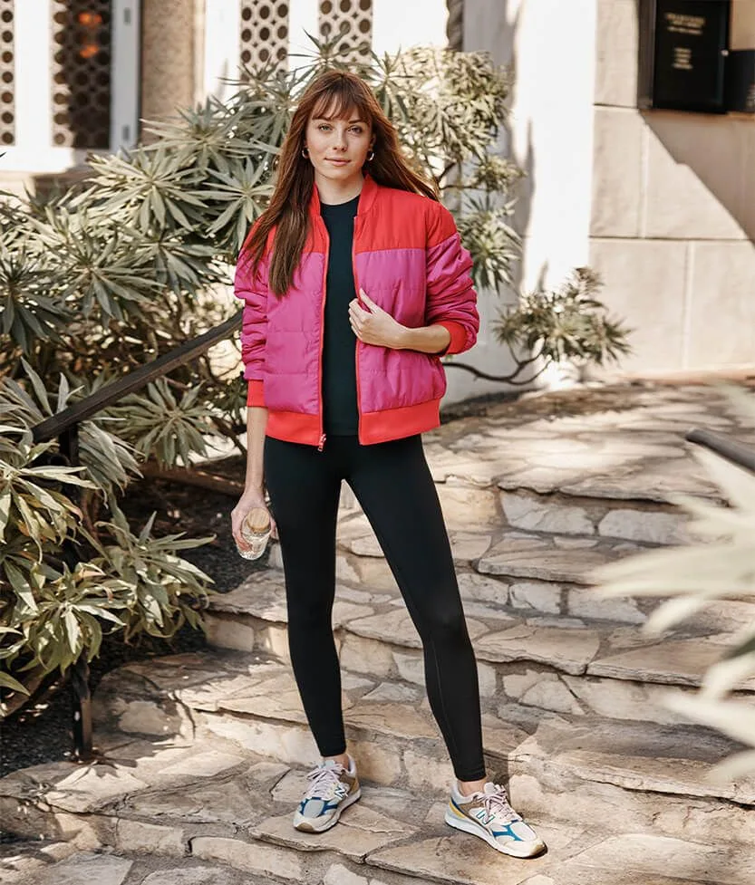 The Reversible Packable Puffer – Lava & Hibiscus
