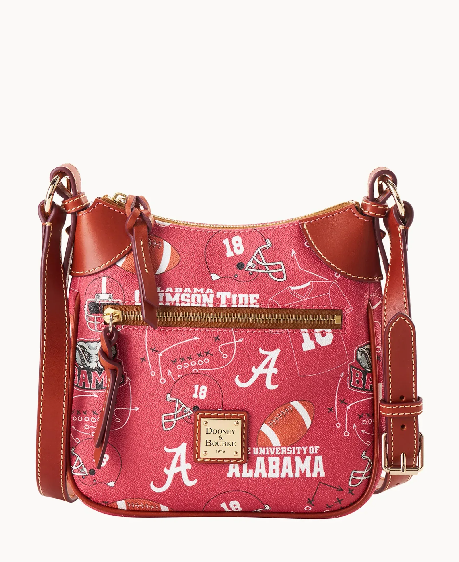 Collegiate University of Alabama Front Zip Crossbody