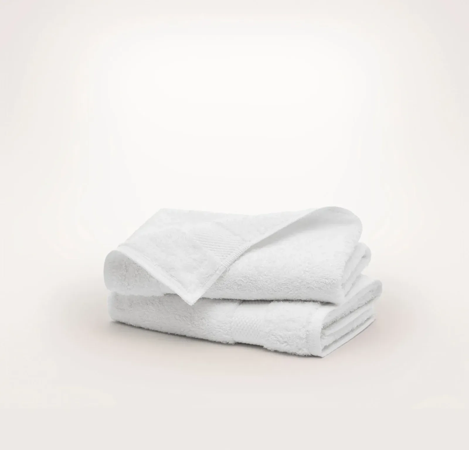 Plush Hand Towels (Pair) – White (Personalized)