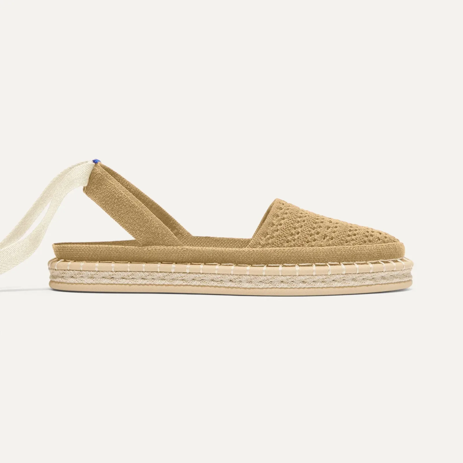 The D'Orsay Espadrille – Camel Crochet