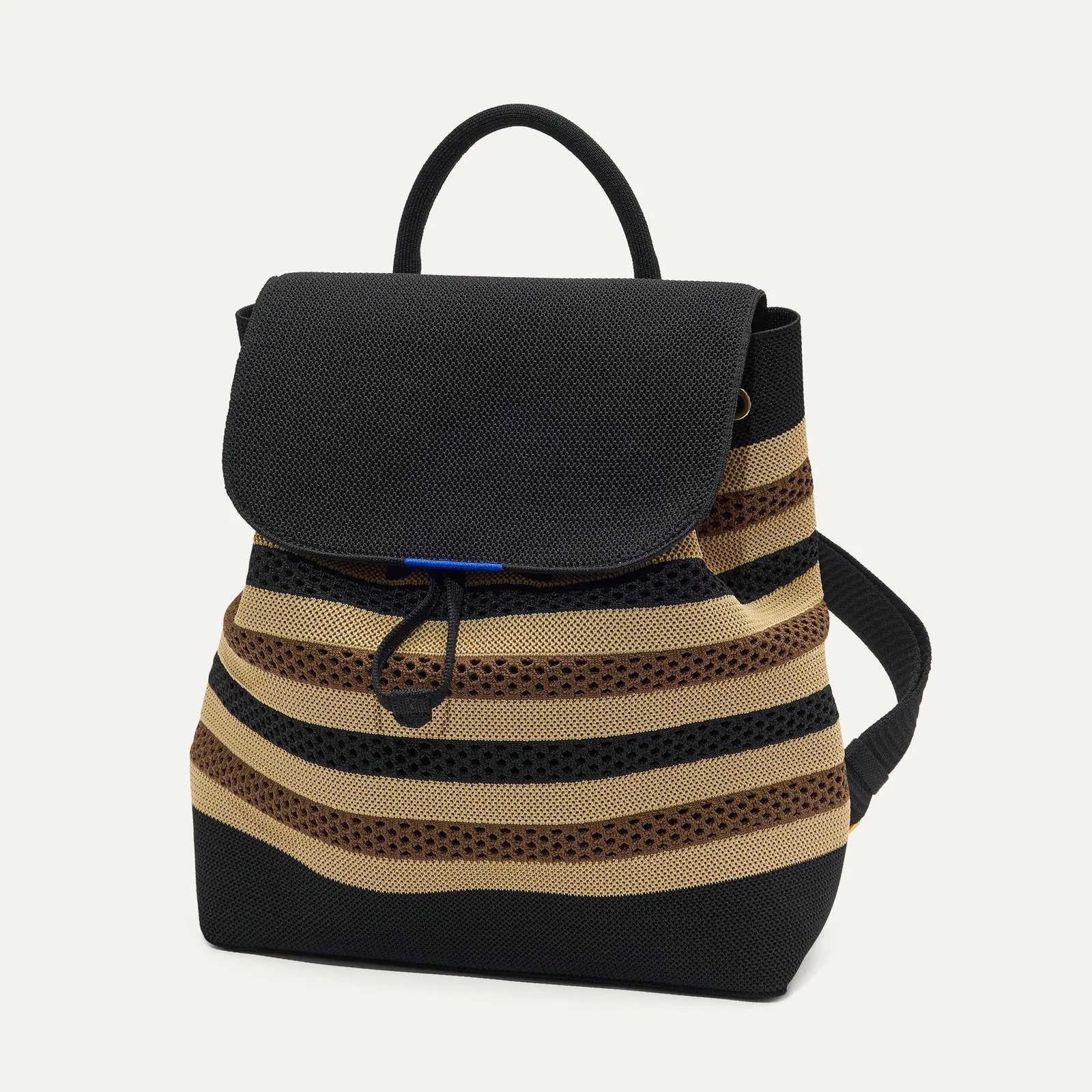 The Cinch Backpack – Mocha Stripe Crochet