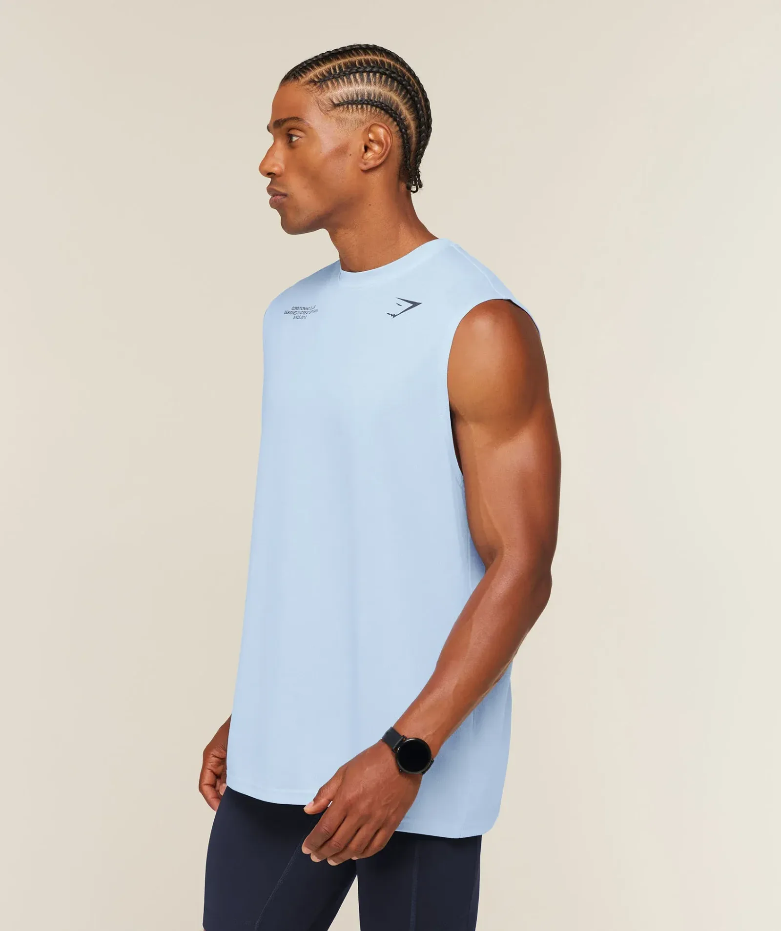 Gymshark Conditioning Club Washed Tank – Tranquil Blue/Heavy Blue/Wash