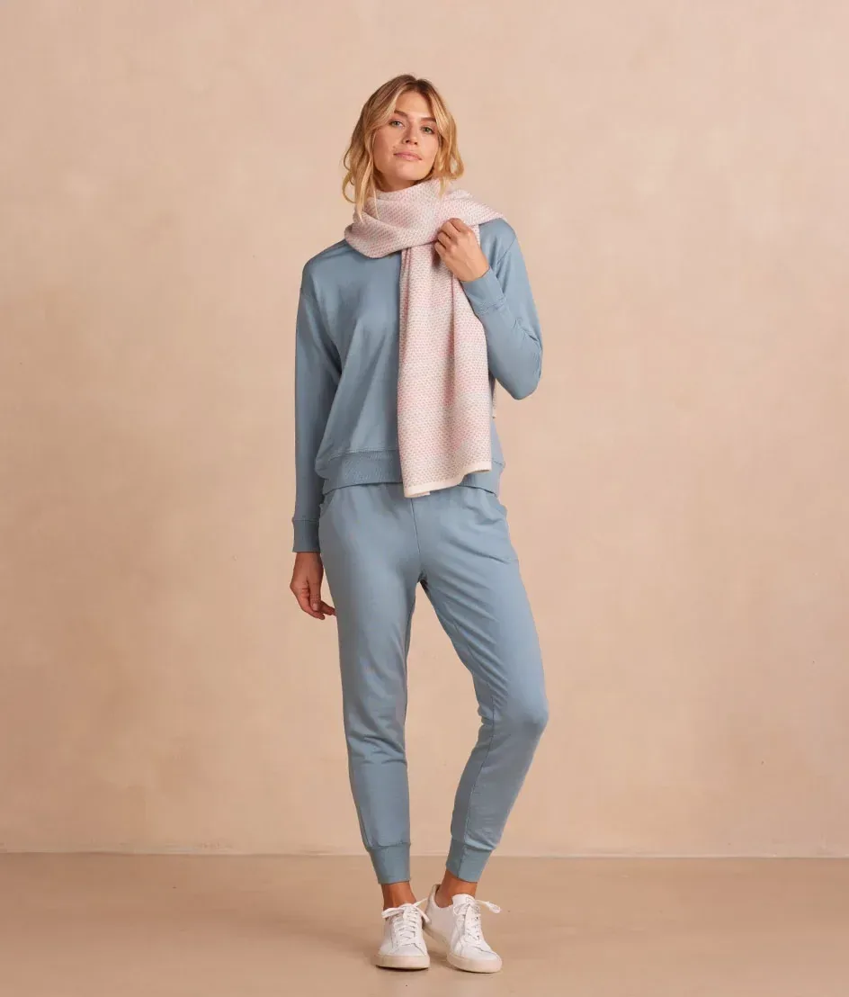 The Coziest Cashmere Blend Soft Stripe Scarf – Pastel Soft Stripe
