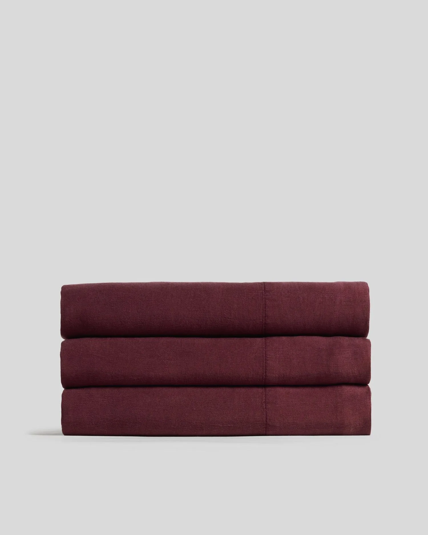Linen Tencel Top Sheet (Garnet)