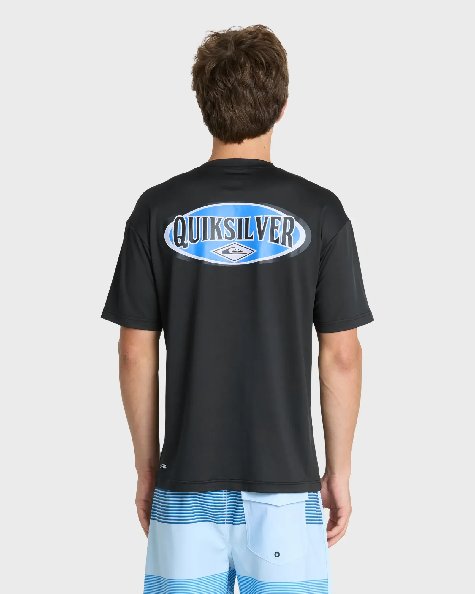 Direct Graphic 50 UPF Short Sleeve Surf Tee – Black