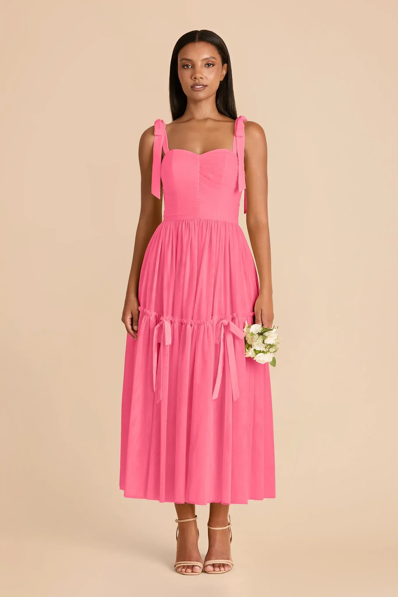 Ariella Tulle Dress – Bon Bon Pink