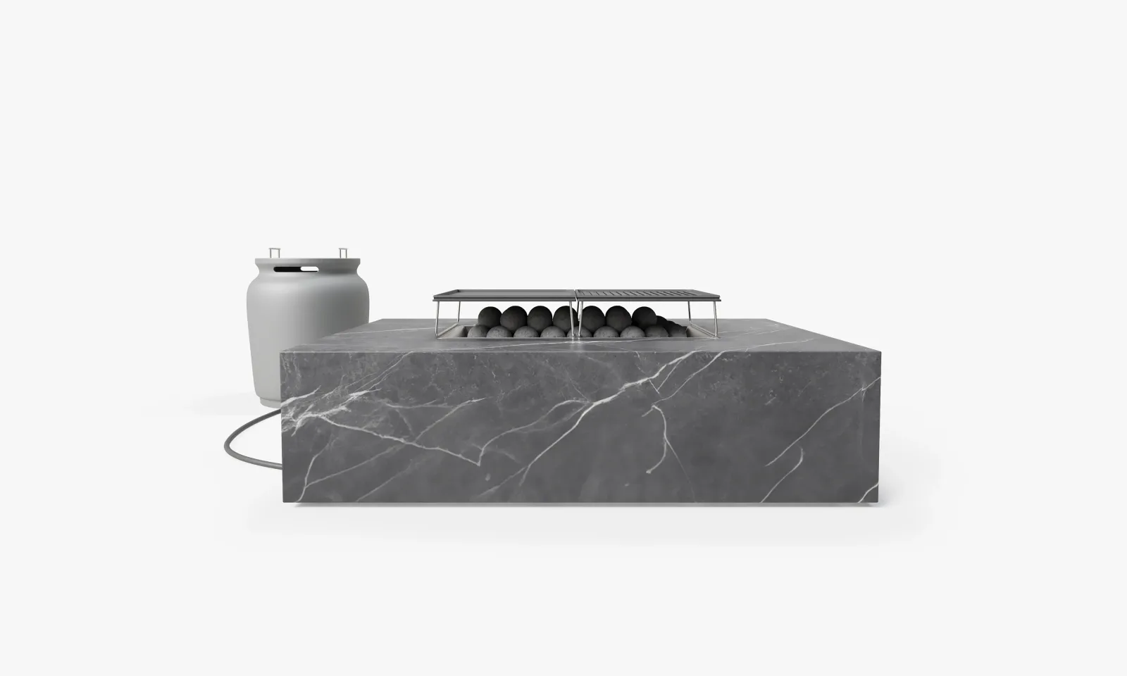 OuterStone Fire Pit Cooking Set + Propane Tank Cover – Rectangular
