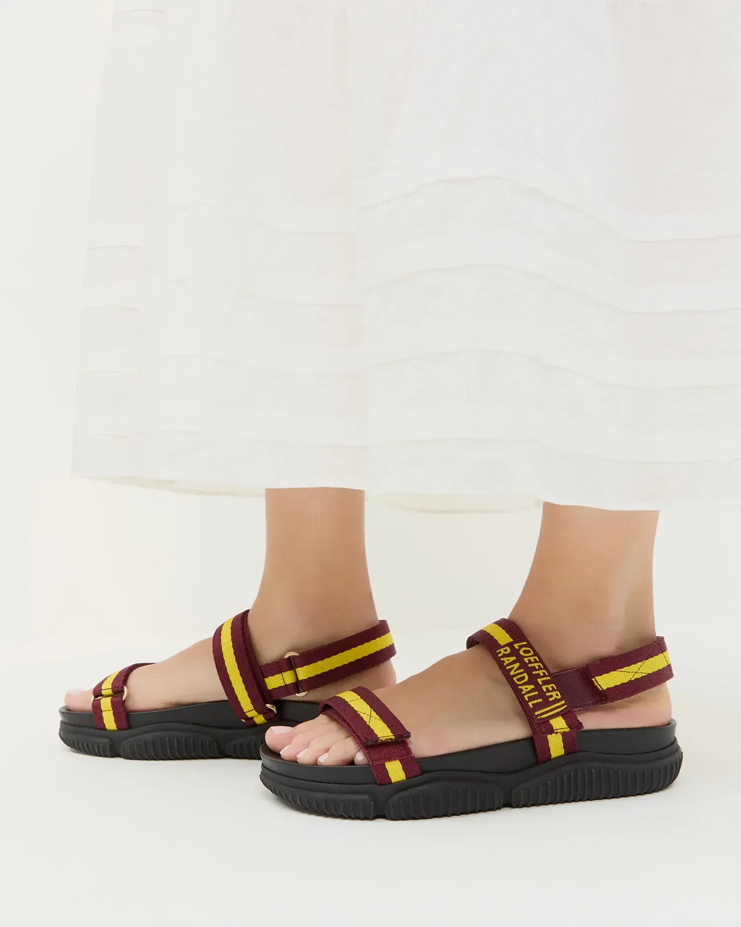 Arlo Maroon/Yellow Sport Sandal